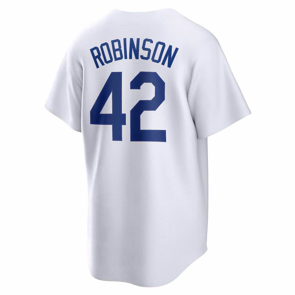 Jackie Robinson Brooklyn #42 Dodgers Home Cooperstown Collection Player Jersey - White