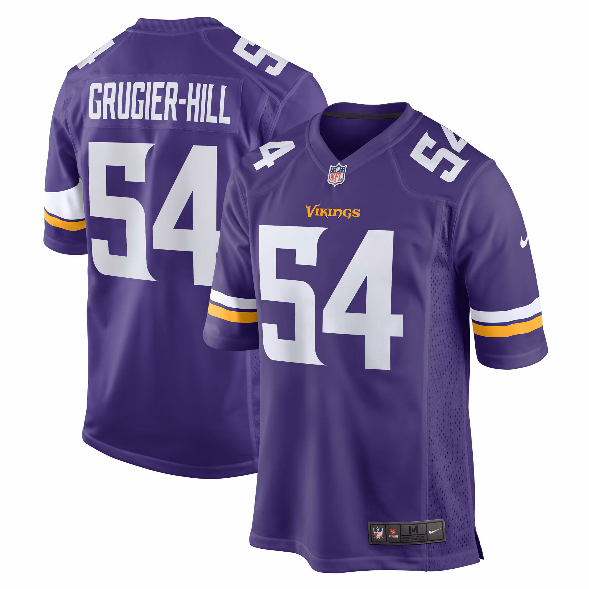 Kamu Grugier-Hill Minnesota Vikings Game Jersey -  Purple