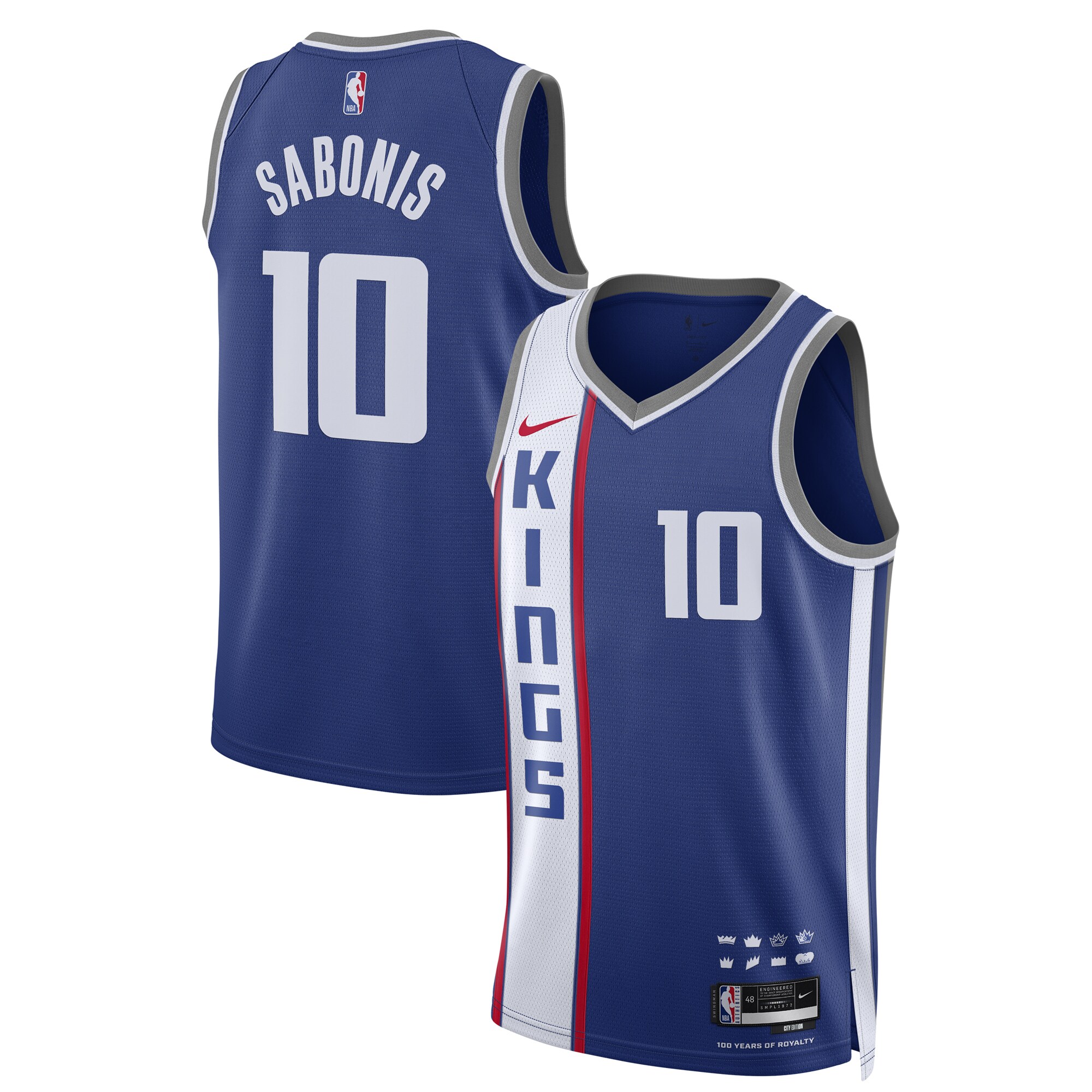 Unisex Sacramento Kings Domantas Sabonis  Blue 2023/24 Swingman Jersey - City Edition