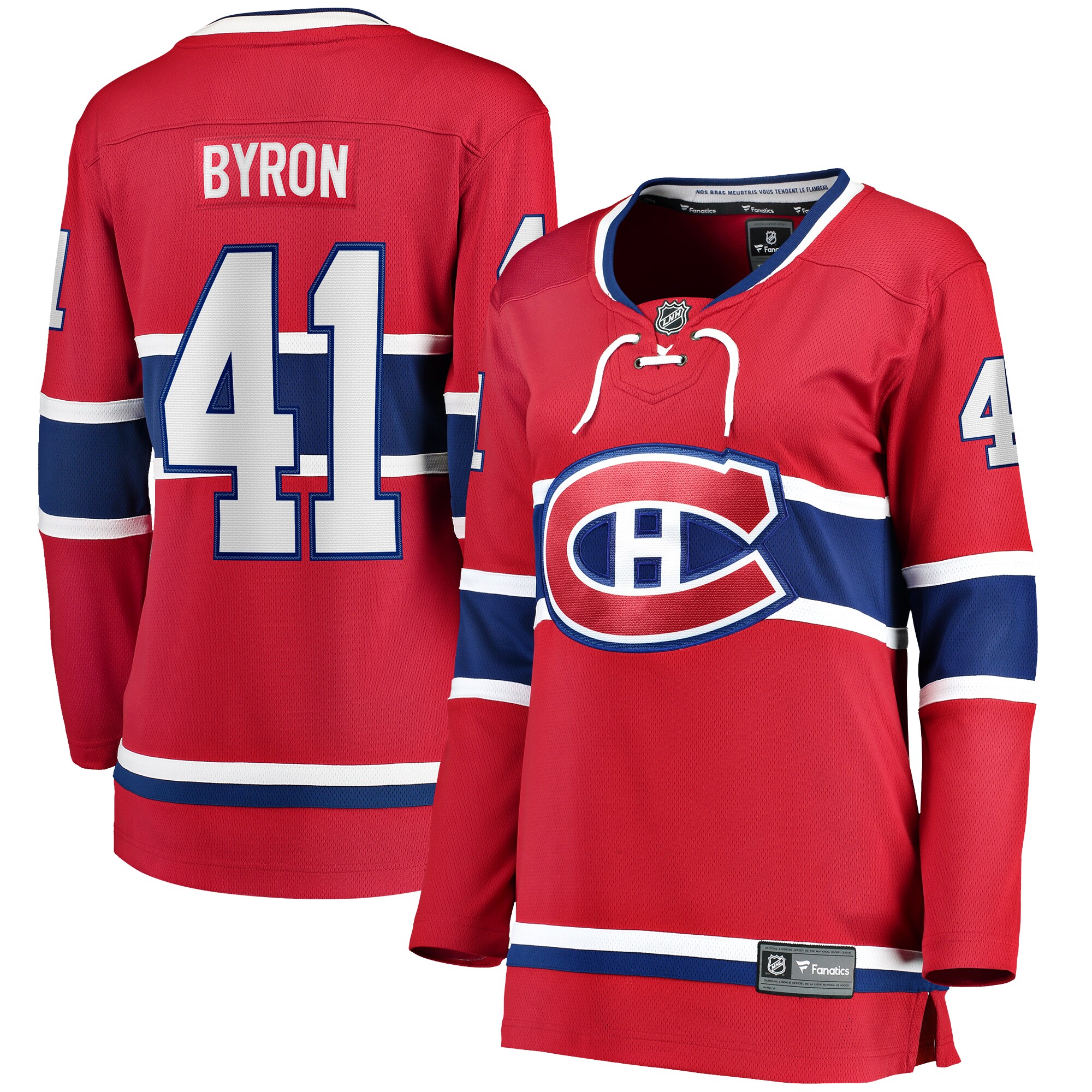 Paul Byron Montreal Canadiens Women's Home Breakaway Player Jersey - Red