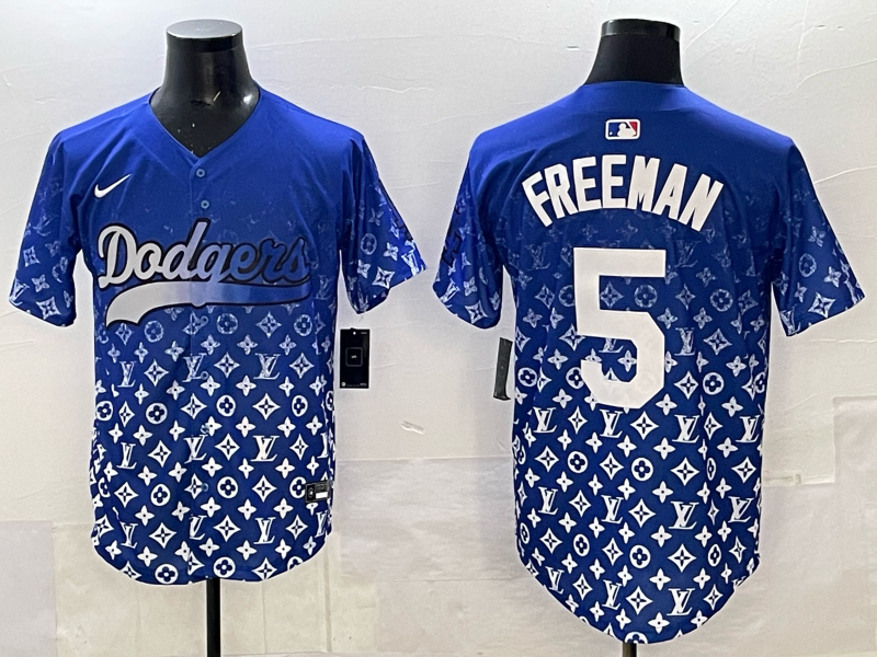 Men's #5 Freddie Freeman Los Angeles Dodgers 2025 Custom Cool Jersey