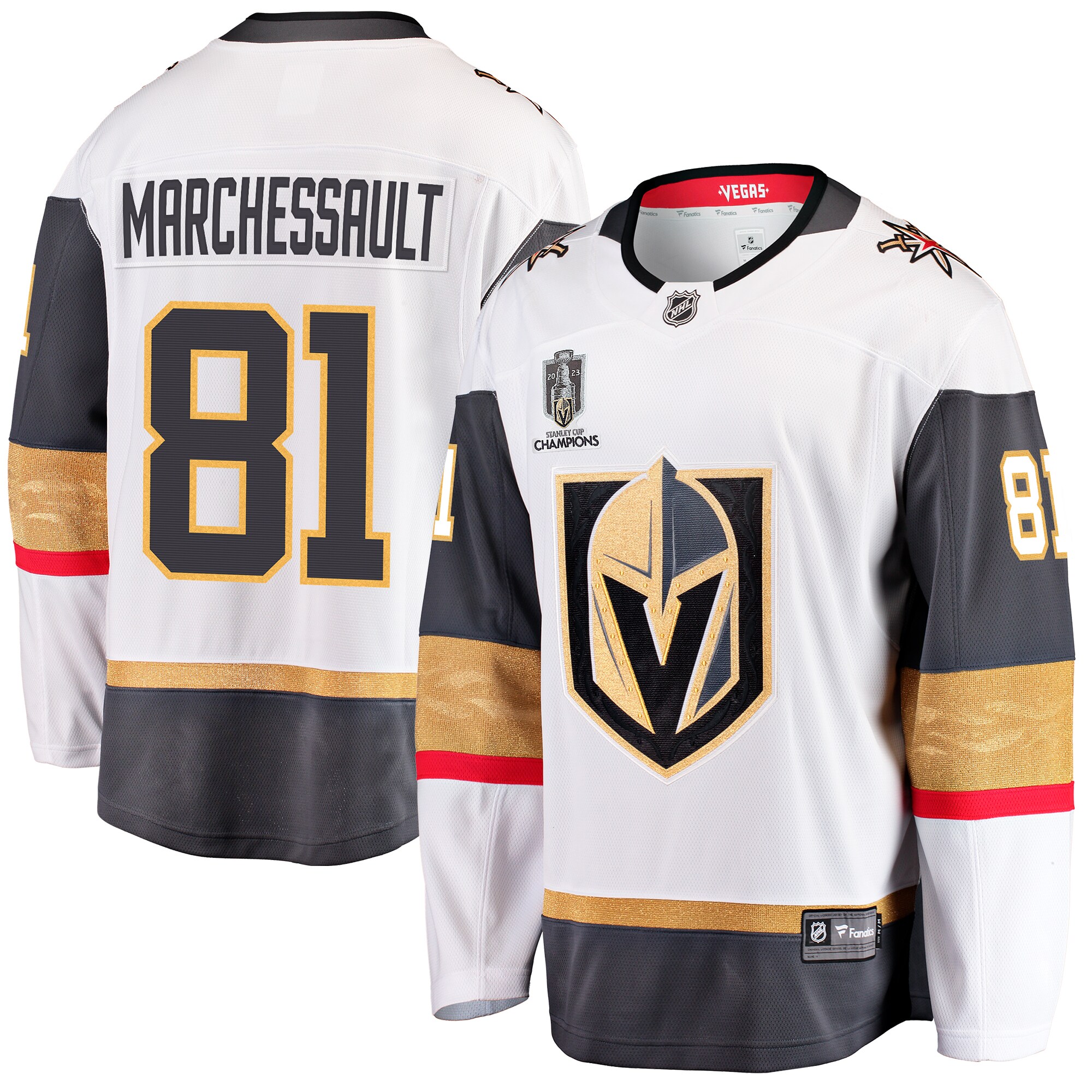 Jonathan Marchessault Vegas Golden Knights 2023 Stanley Cup Champions Away Breakaway Player Jersey - White