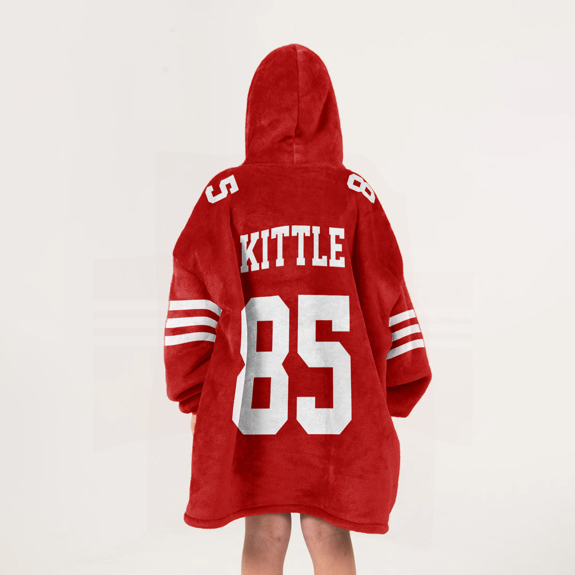 Adult They Not Like Us 85 San Francisco 49ers Football Unisex Blanket Hoodie