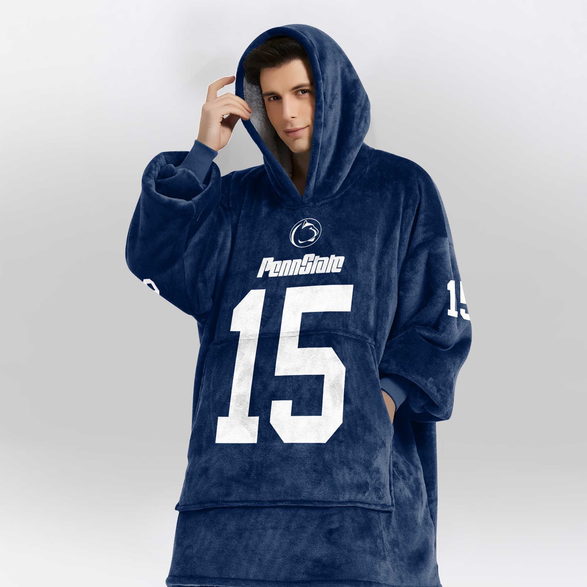 Adult 15 Penn State Football Unisex Blanket Hoodie