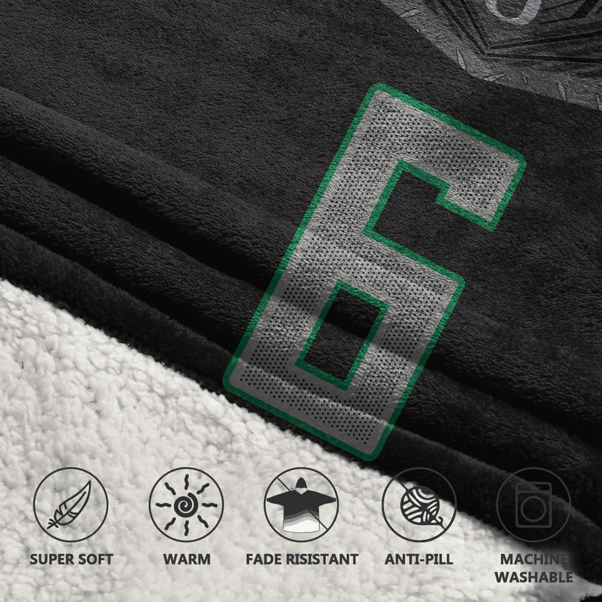 Adult N.W 6 Oregon Football Unisex Blanket Hoodie