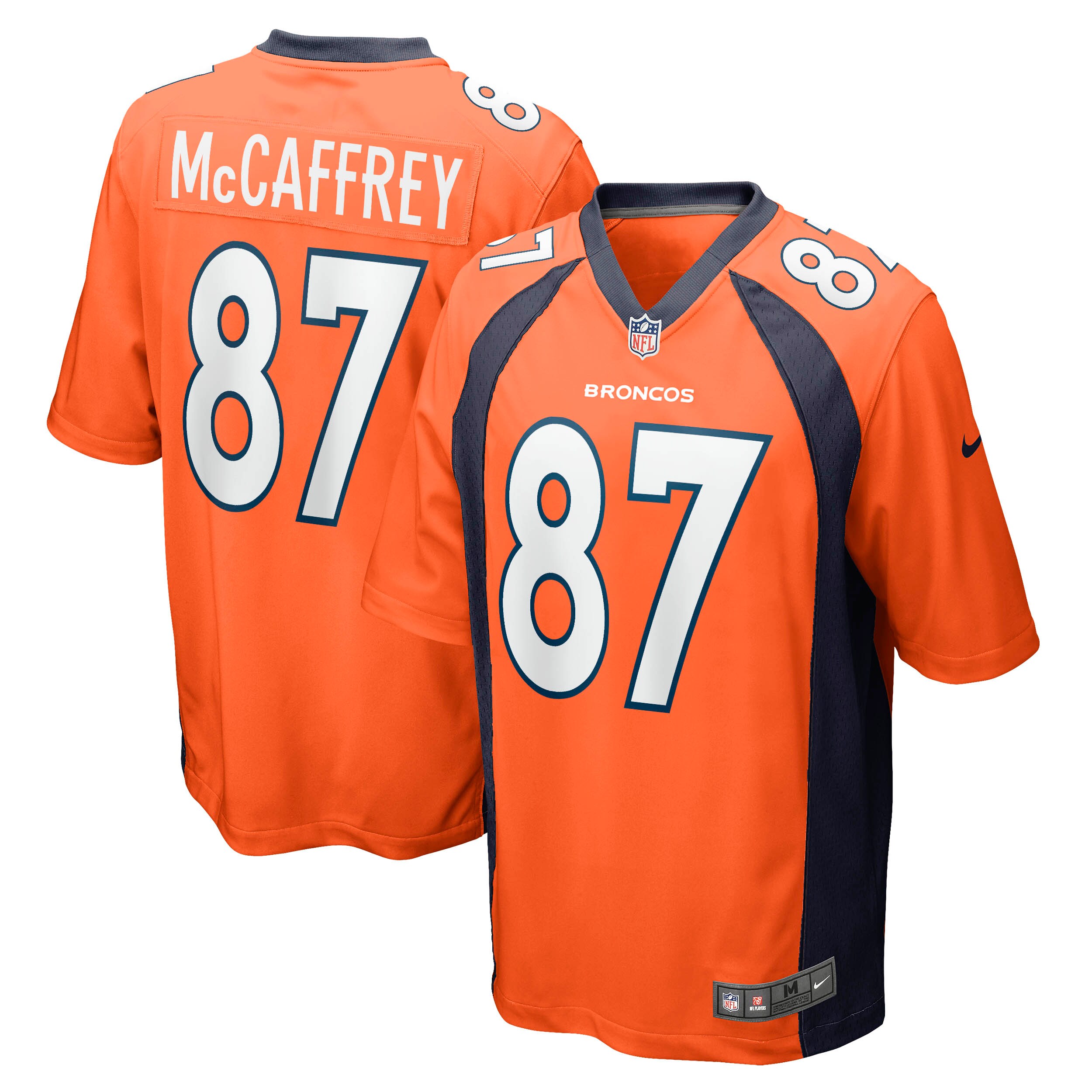Ed McCaffrey Denver Broncos Game Retired Player Jersey - Orange
