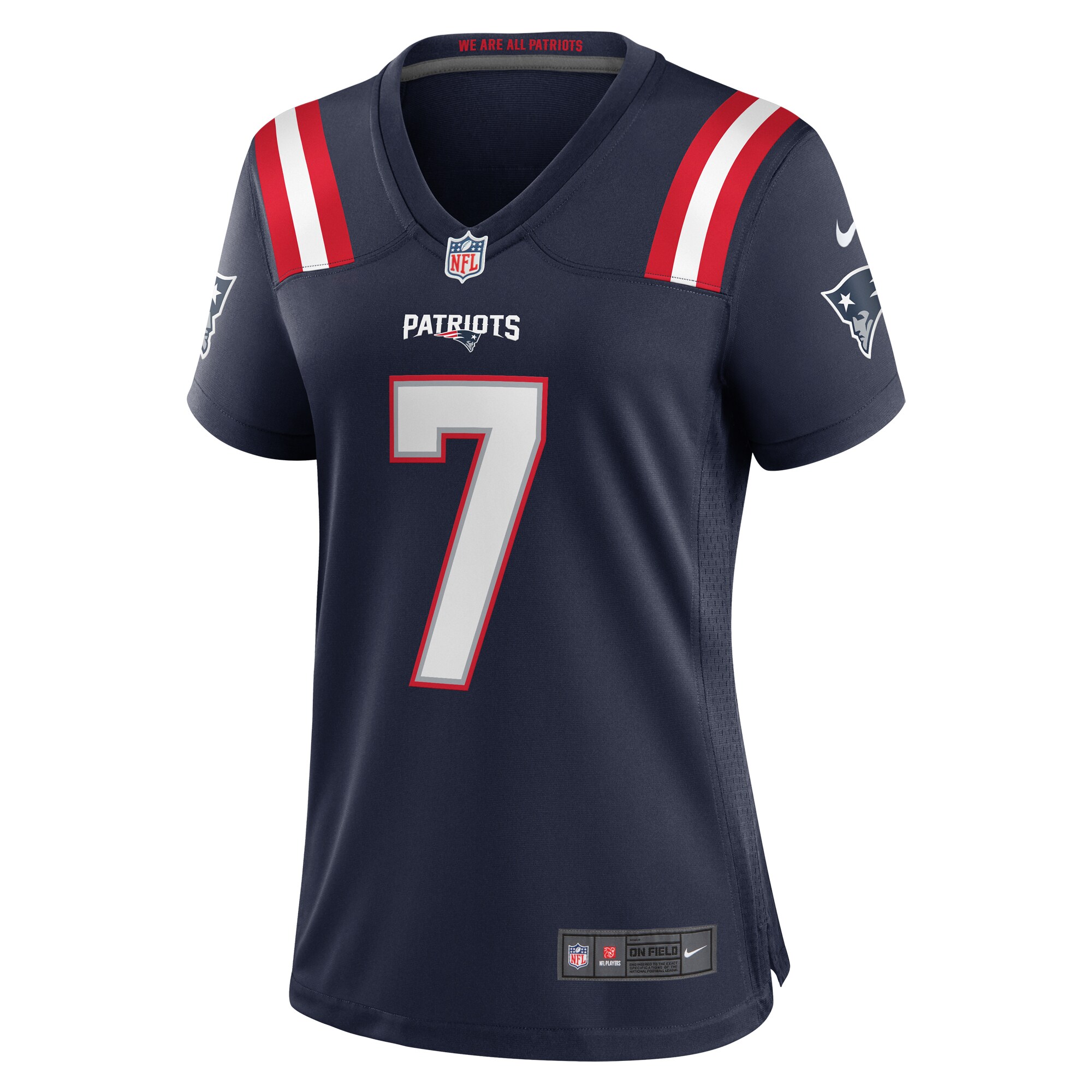 JuJu Smith-Schuster New England Patriots  Women's Game Player Jersey - Navy