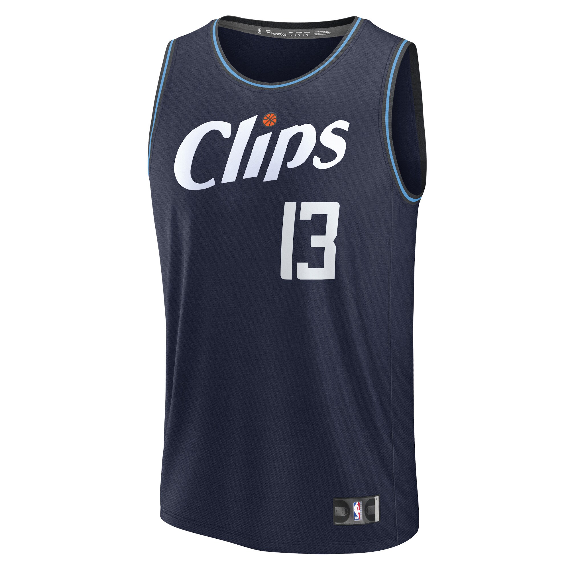 Unisex LA Clippers Paul George  Navy 2023/24 Fast Break Jersey - City Edition