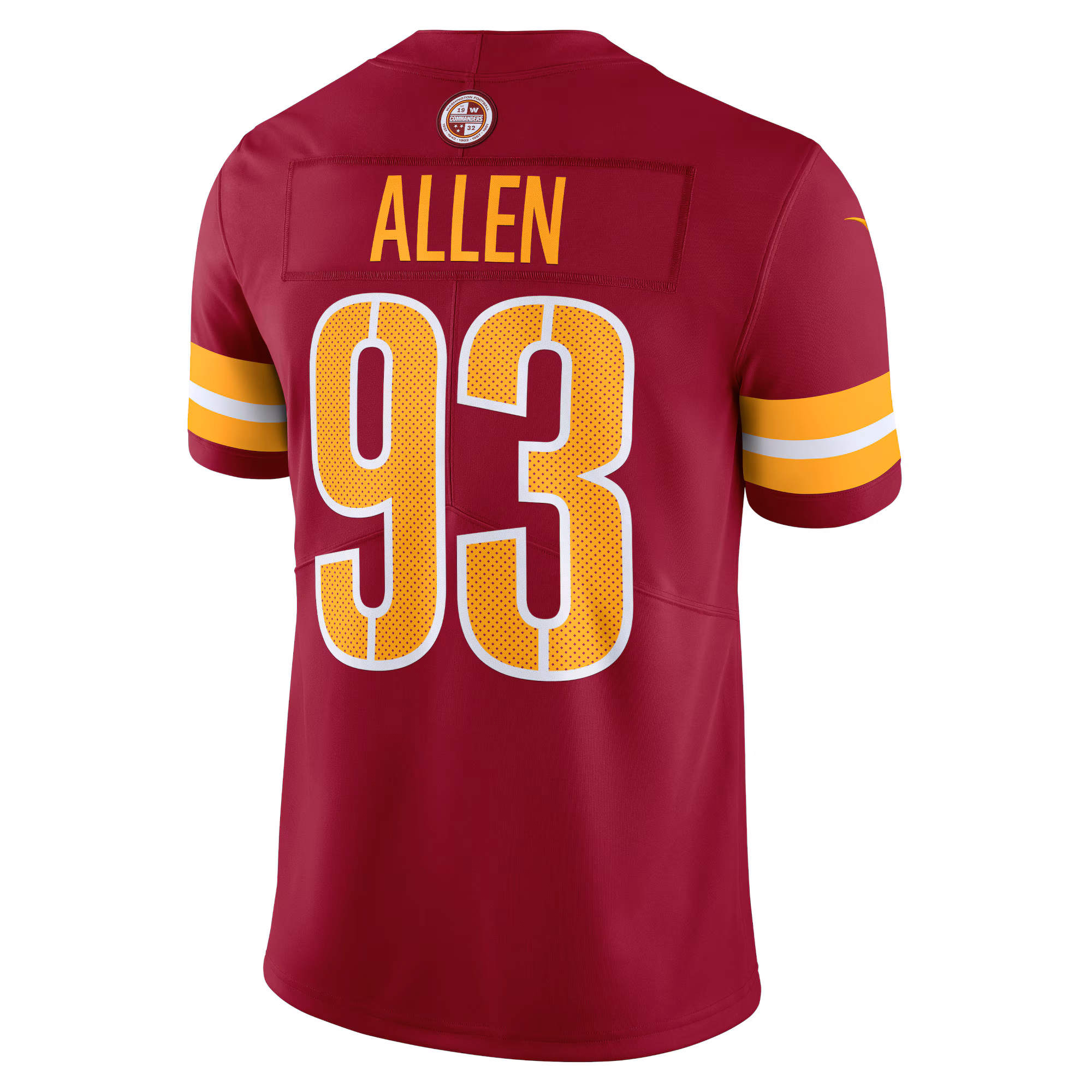 Jonathan Allen Washington Commanders  Vapor Untouchable Limited Jersey - Burgundy