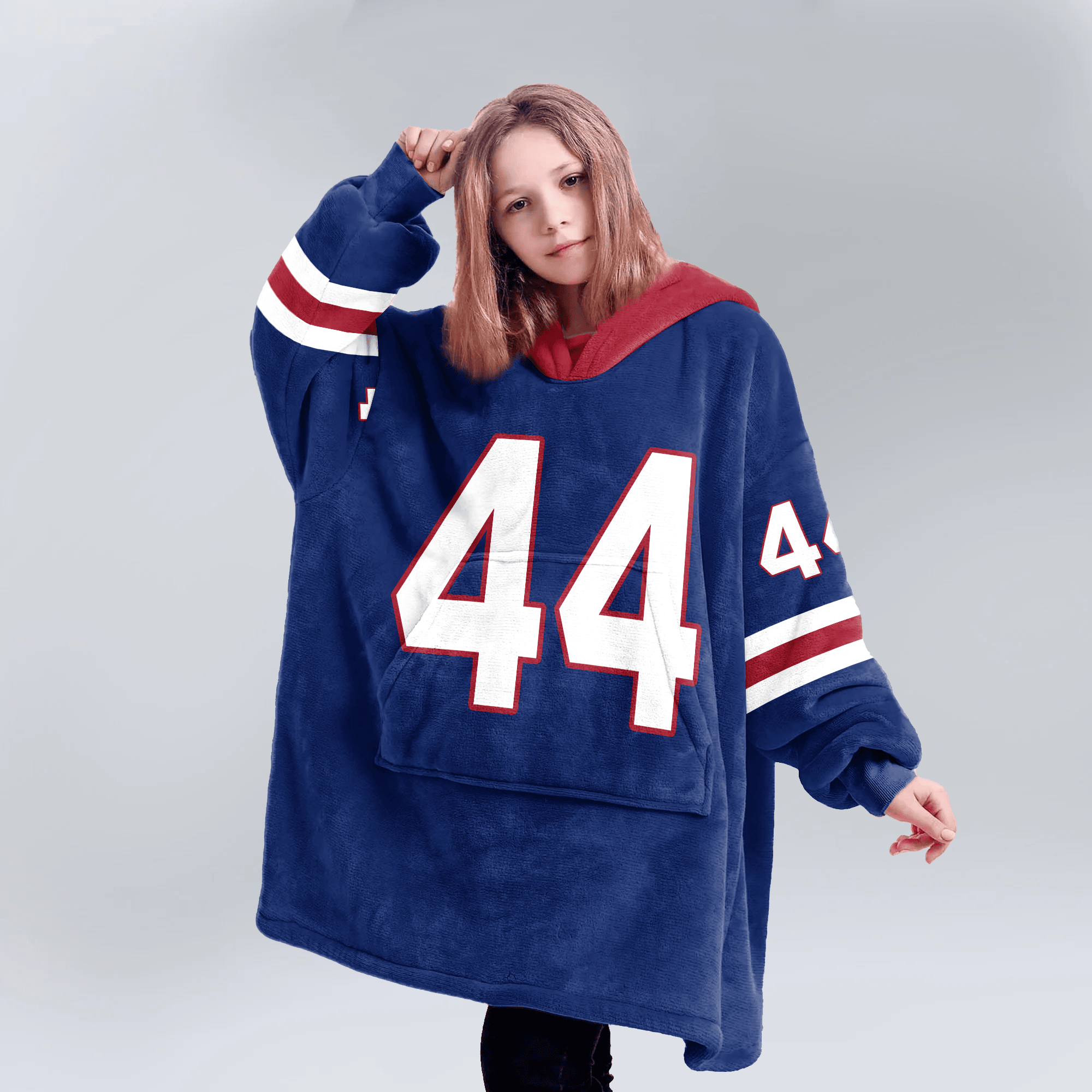 C.S 44 New York G Football Unisex Blanket Hoodie