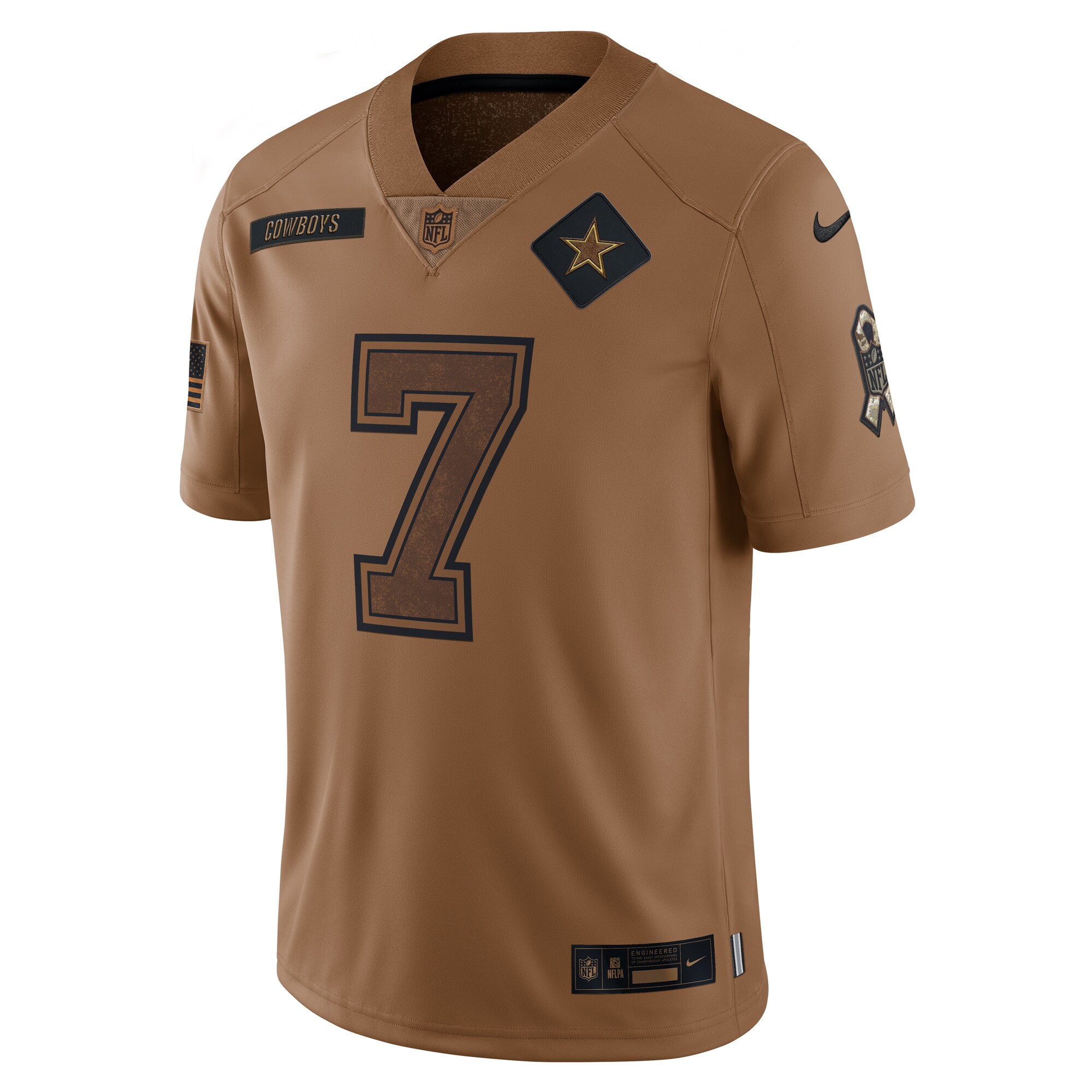 Trevon Diggs Dallas Cowboys  2023 Salute To Service Limited Jersey - Brown