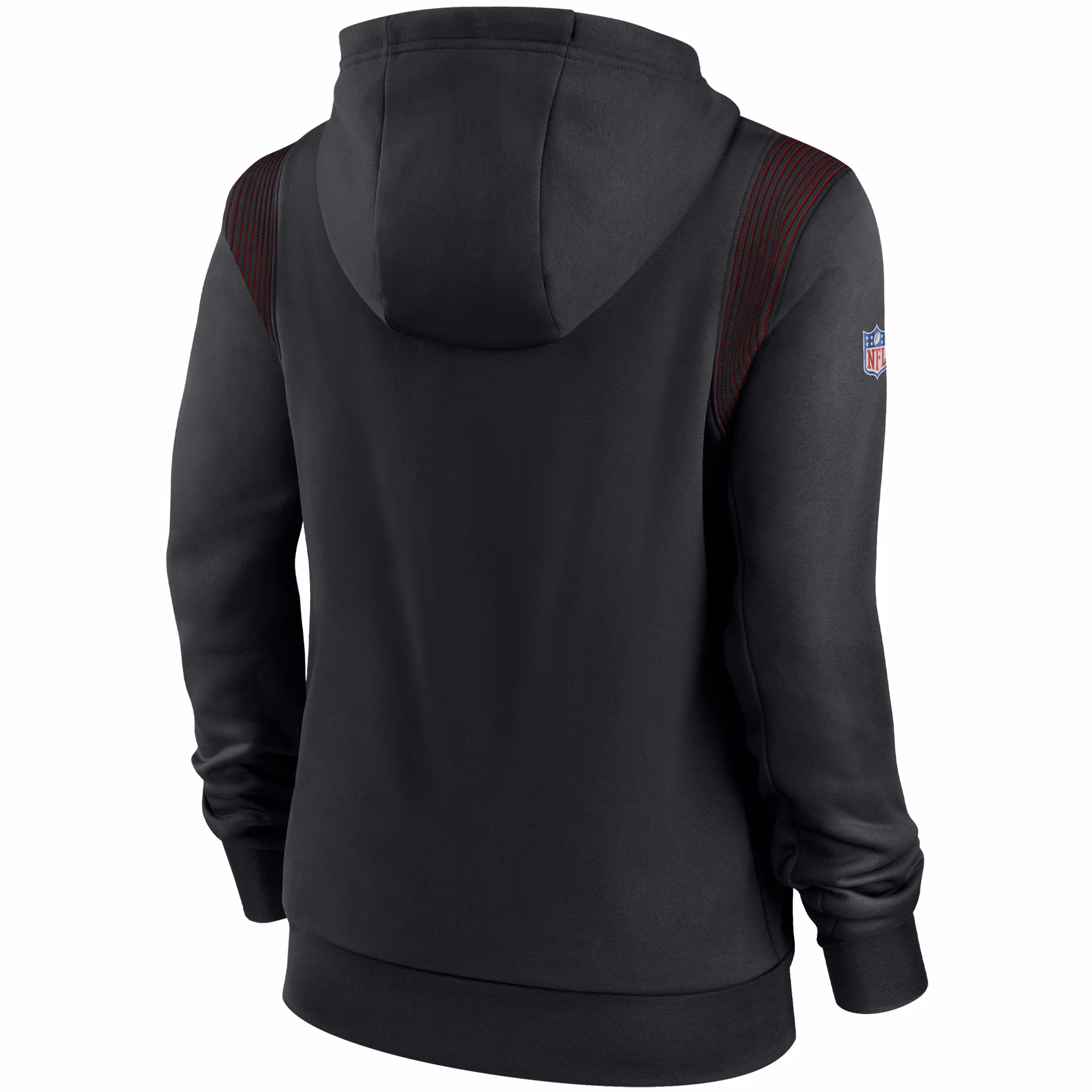 Atlanta Falcons Women's Sideline Performance Pullover Hoodie - Black