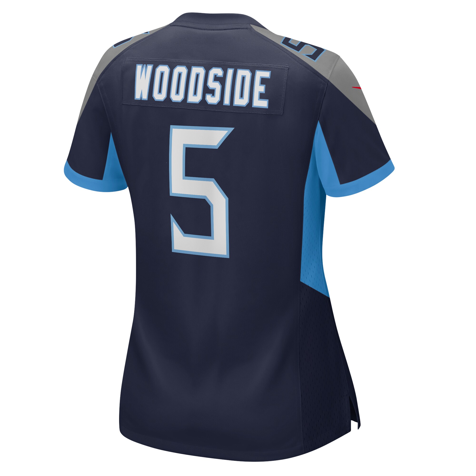 Logan Woodside Tennessee Titans  Women's Game Jersey - Navy