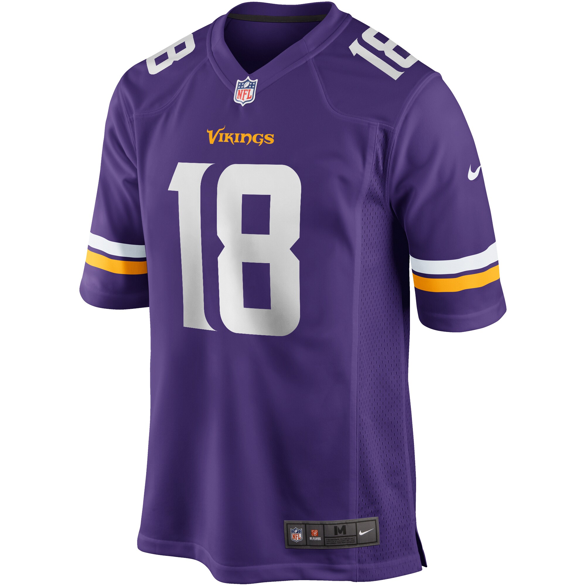 Justin Jefferson Minnesota Vikings Player Game Jersey - Purple