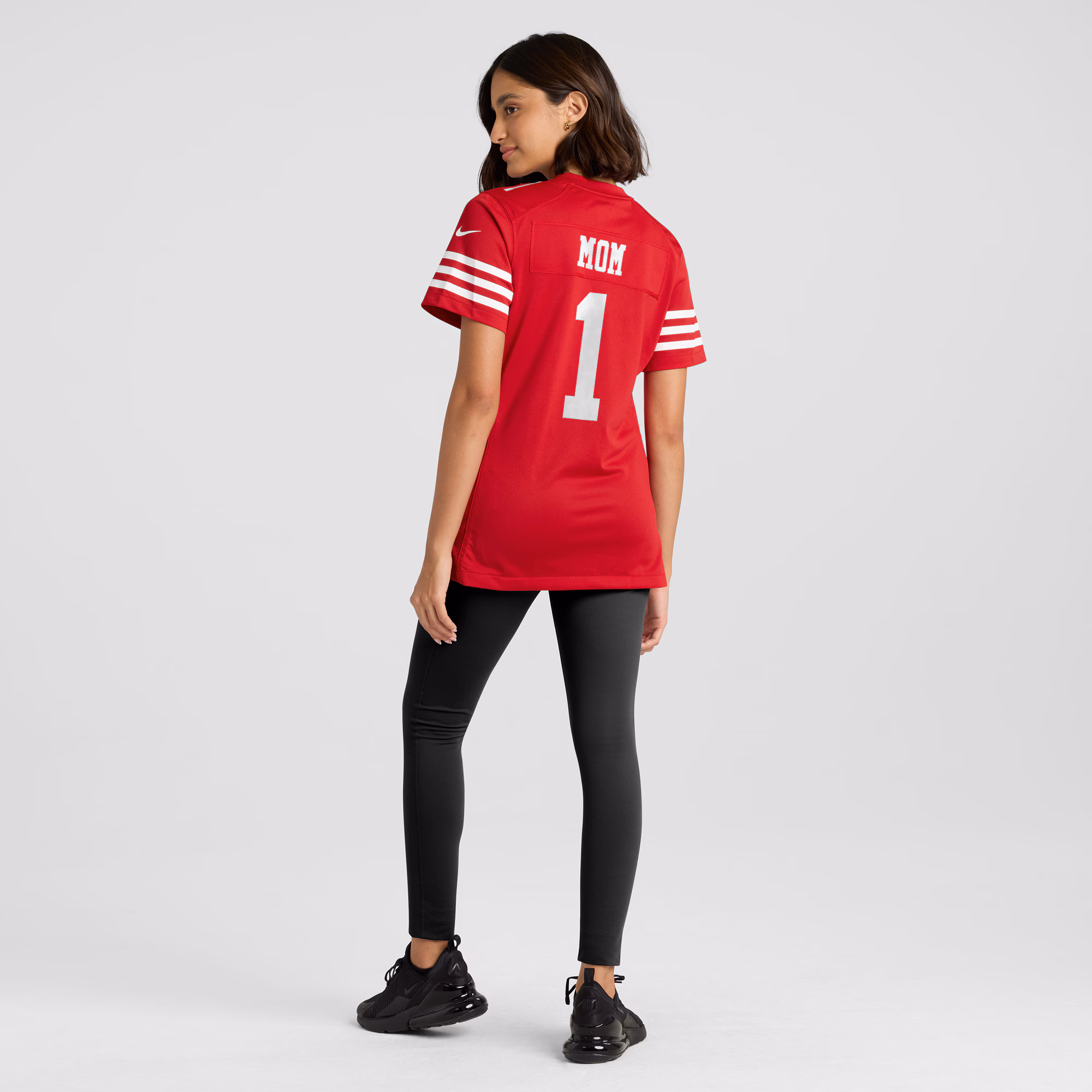 Number 1 Mom San Francisco 49ers Women's Game Jersey - Scarlet