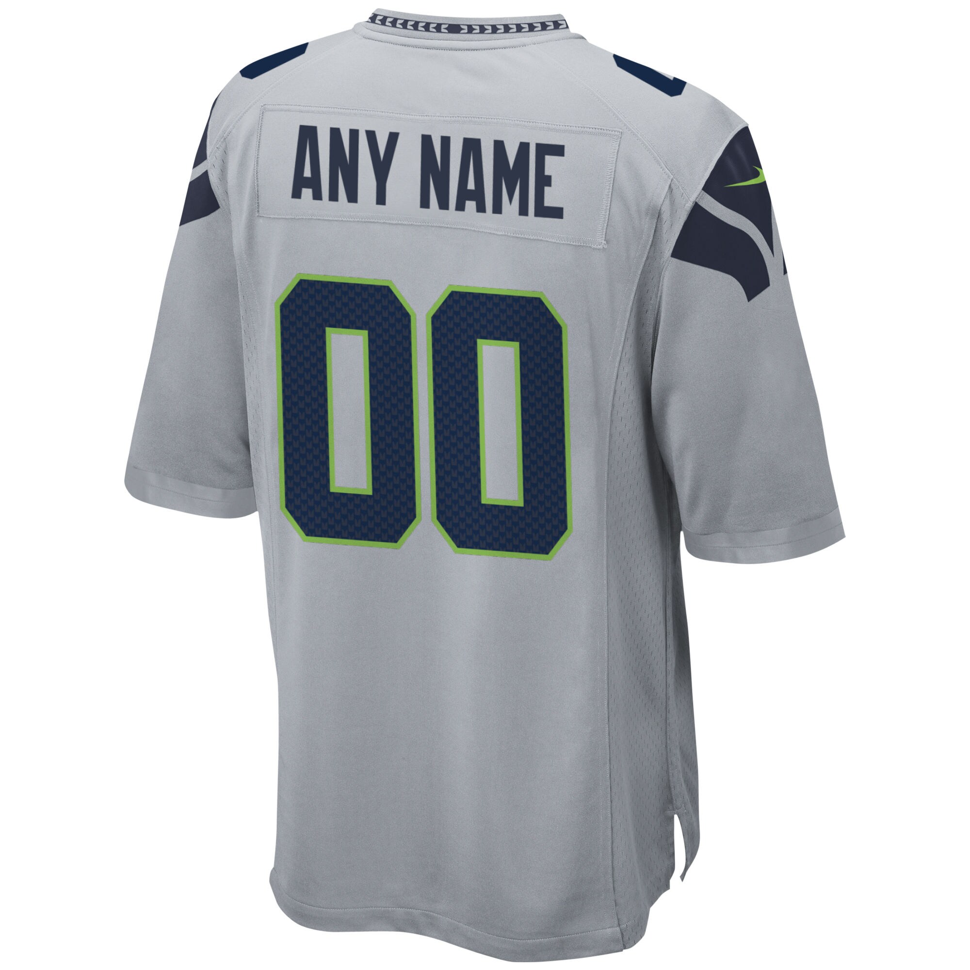 Seattle Seahawks  Alternate Custom Game Jersey - Gray