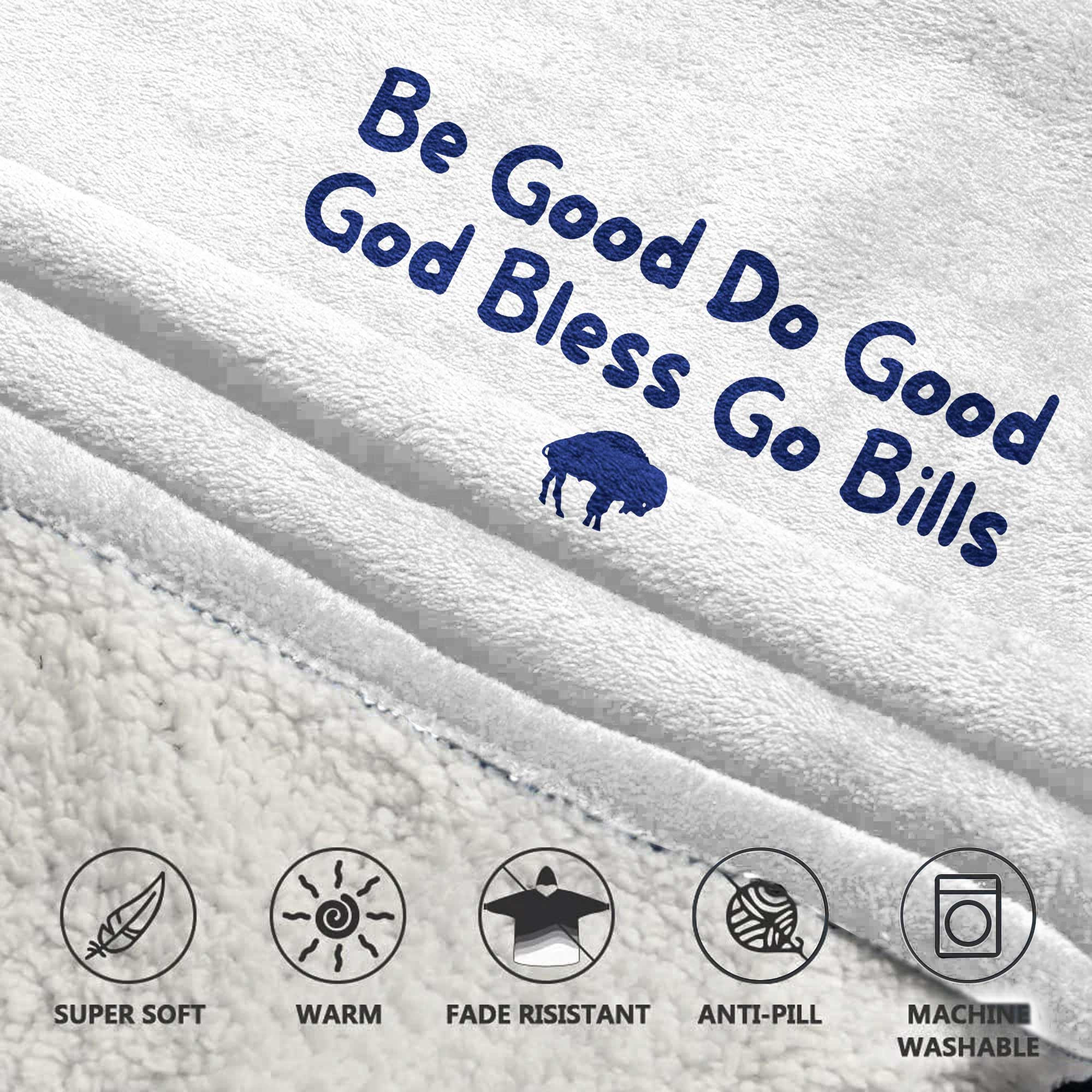 Kid Buffalo Football Unisex Blanket Hoodie