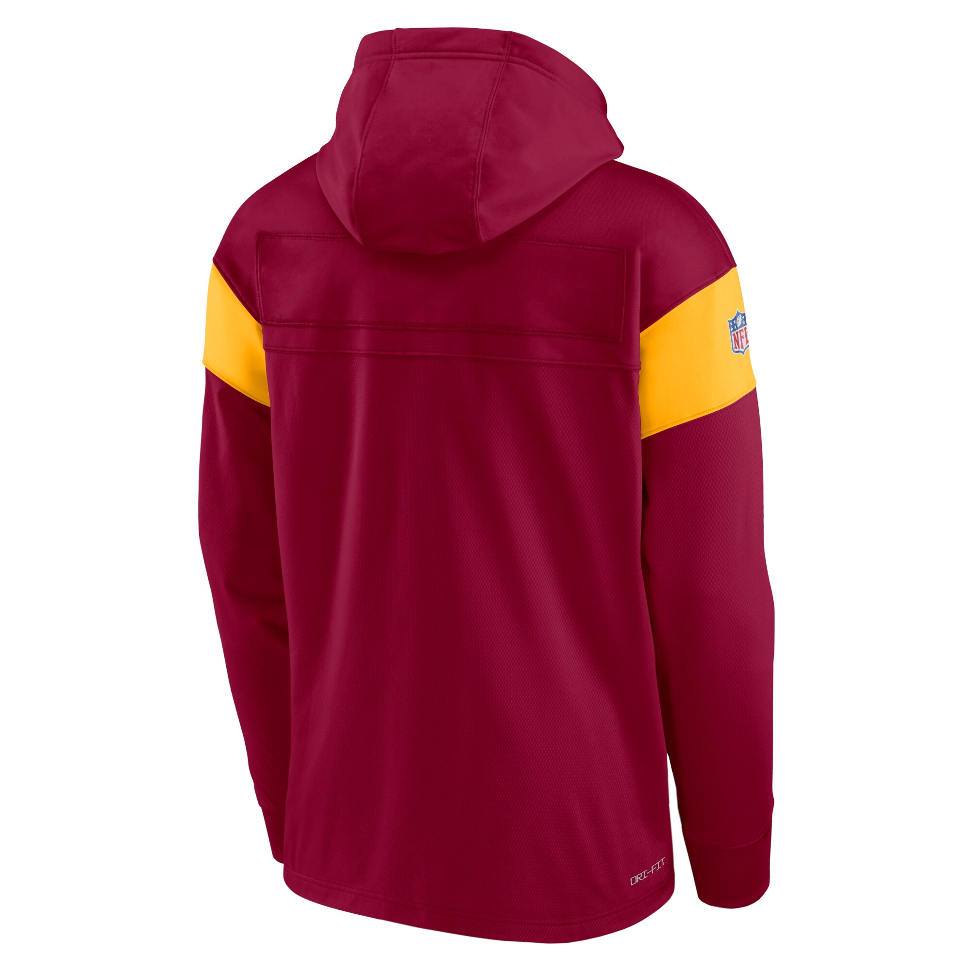 Washington Commanders Sideline Athletic Arch Jersey Performance Pullover Hoodie - Burgundy