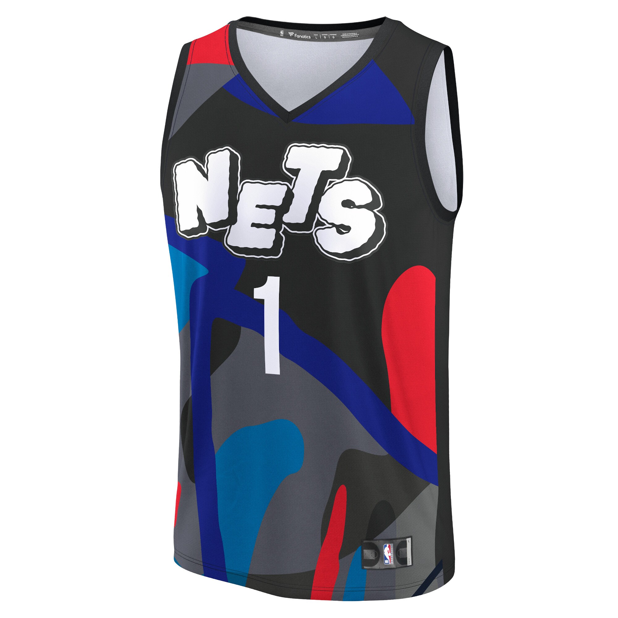 Youth Brooklyn Nets Mikal Bridges  Black 2023/24 Fast Break Jersey - City Edition