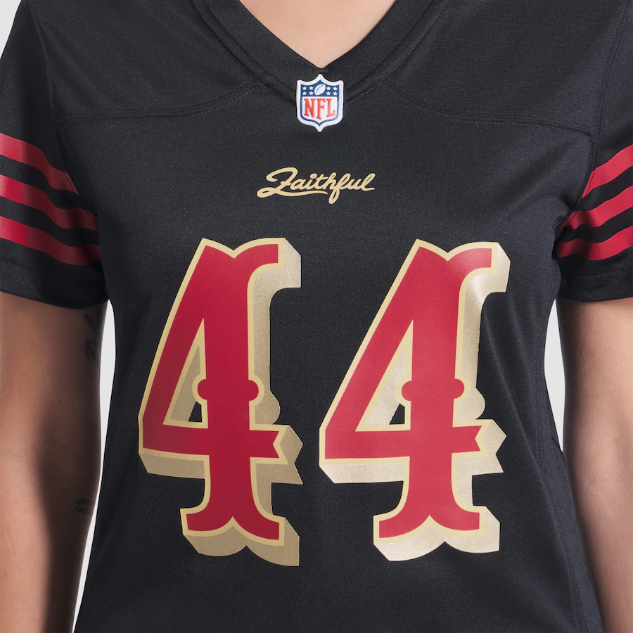 Kyle Juszczyk #44 San Francisco 49ers Women's 2025 Rivalries Collection Game Jersey - Black