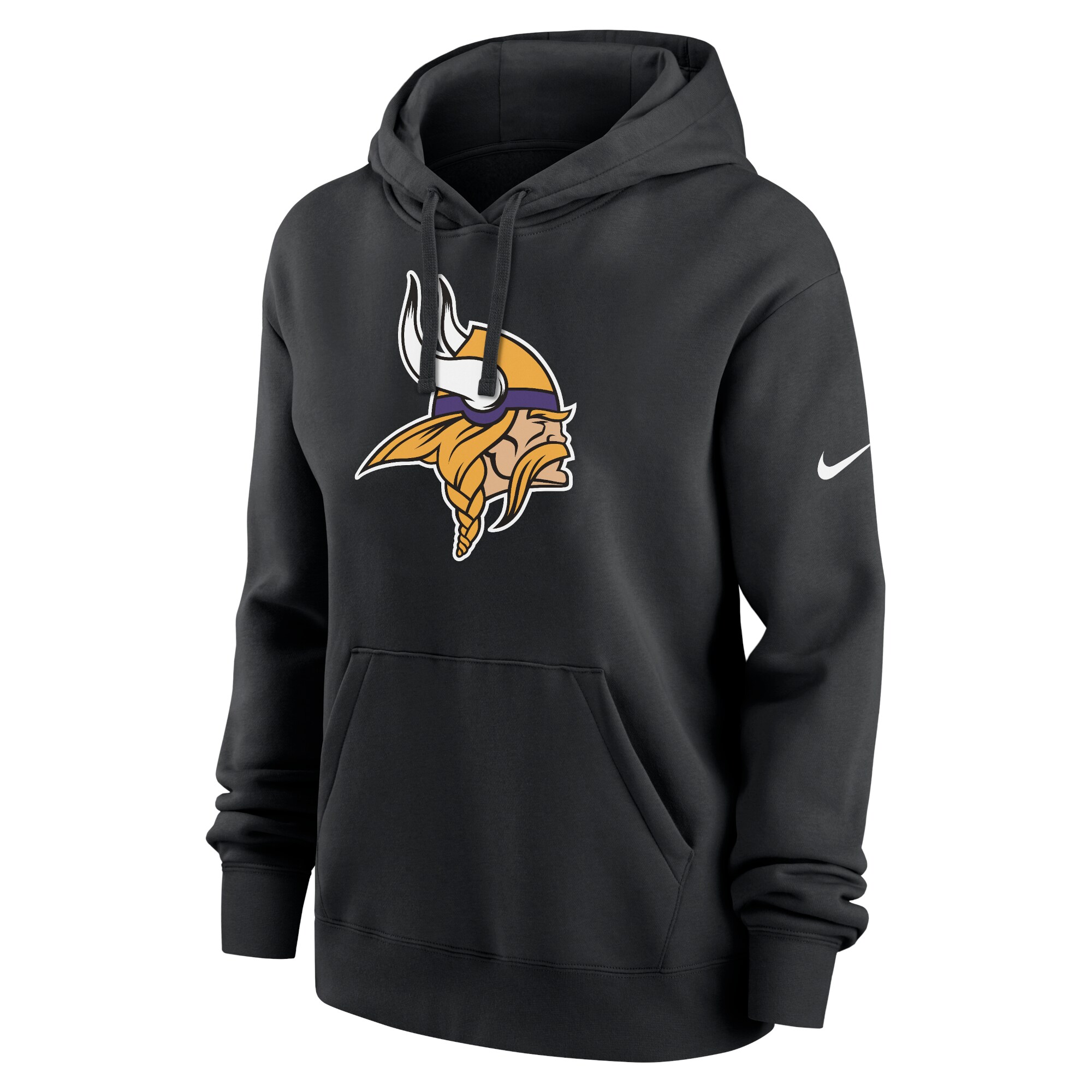 Minnesota Vikings Women's Club Fleece Pullover Hoodie - Black