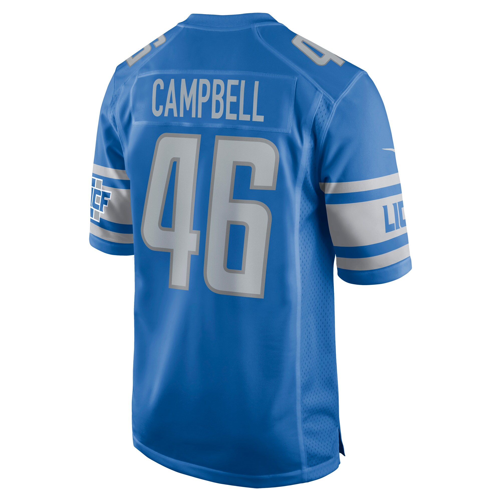 Jack Campbell Detroit Lions 2023 NFL Draft First Round Pick Game Jersey - Blue