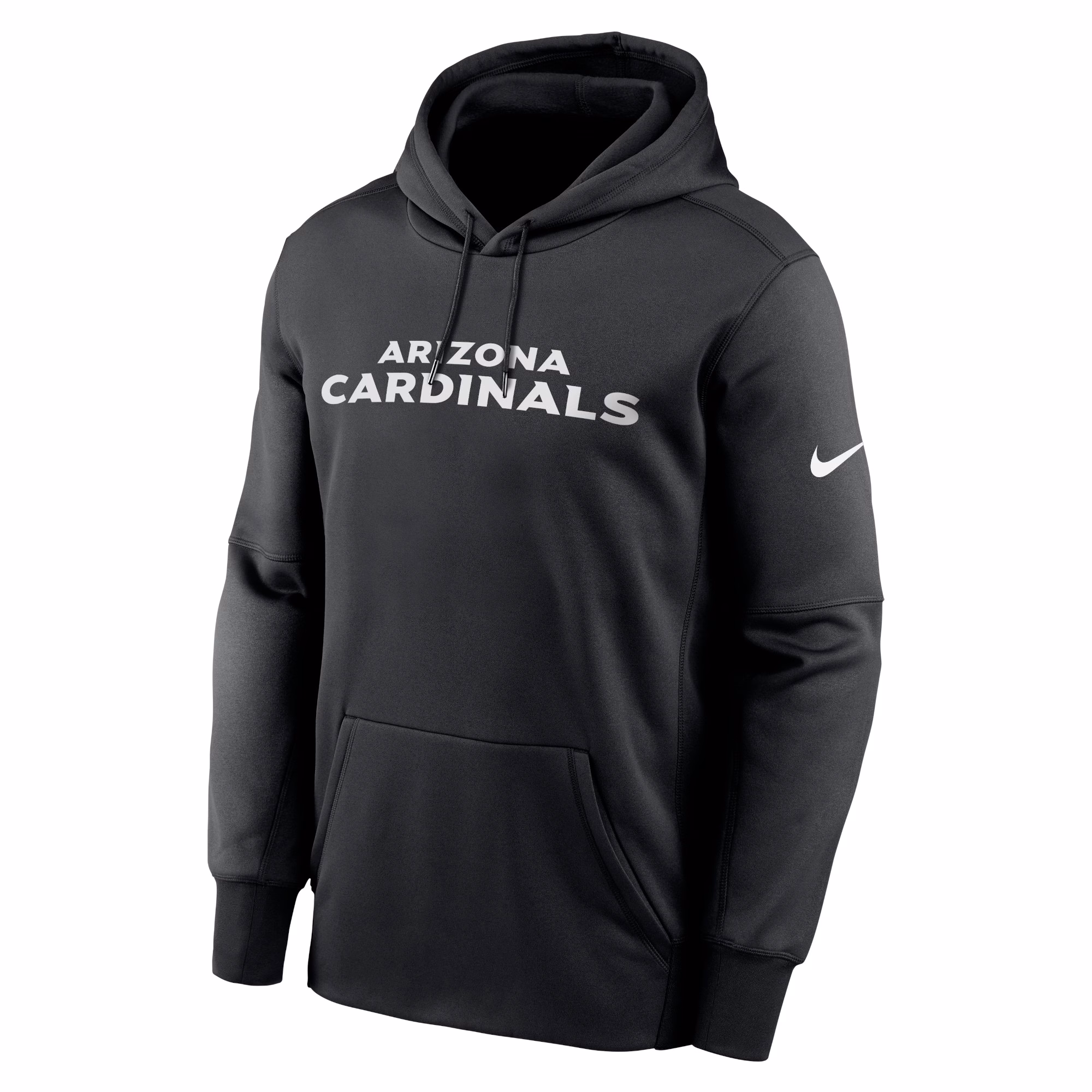 Arizona Cardinals Wordmark Performance Pullover Hoodie - Black