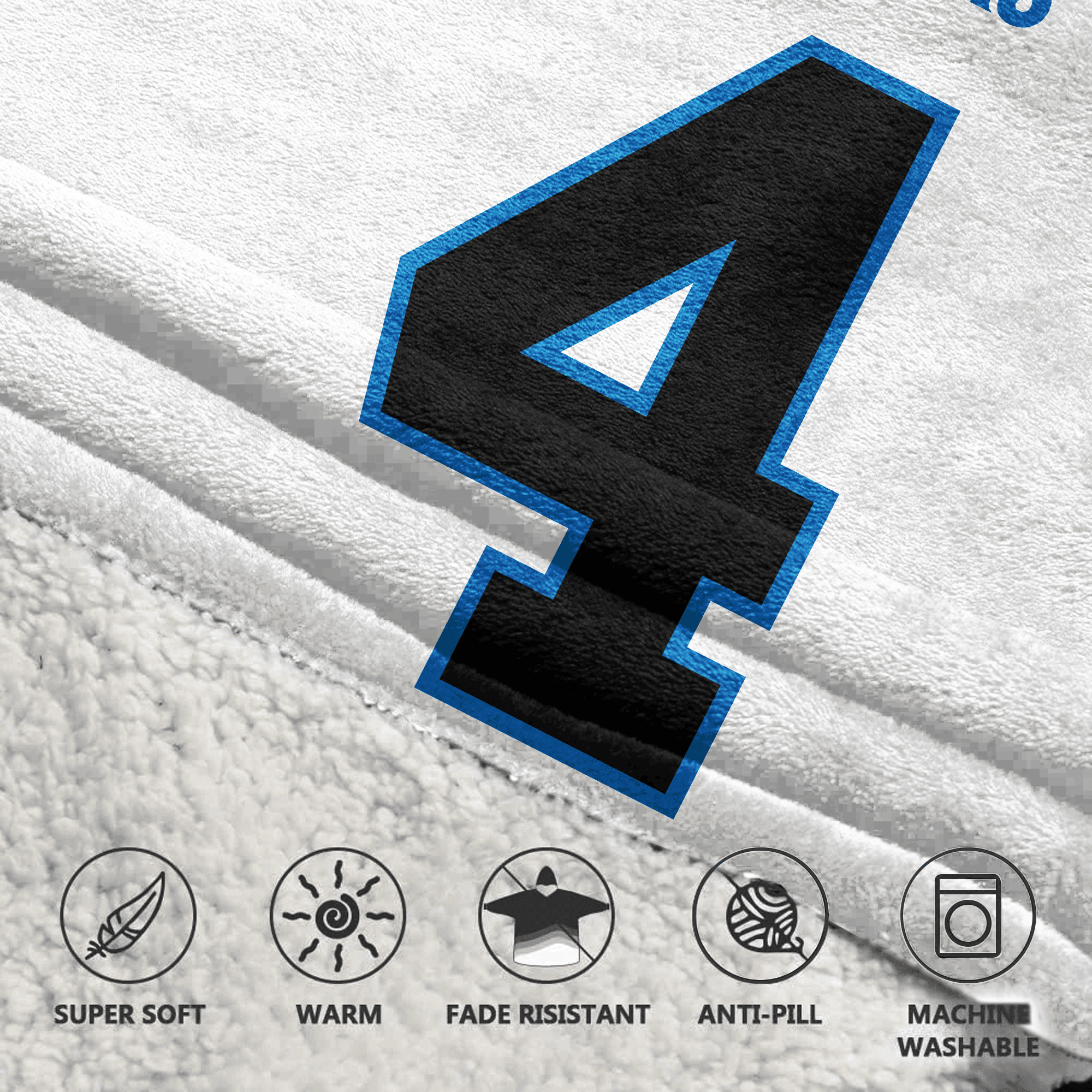 Adult 4 Carolina Football Unisex Blanket Hoodie