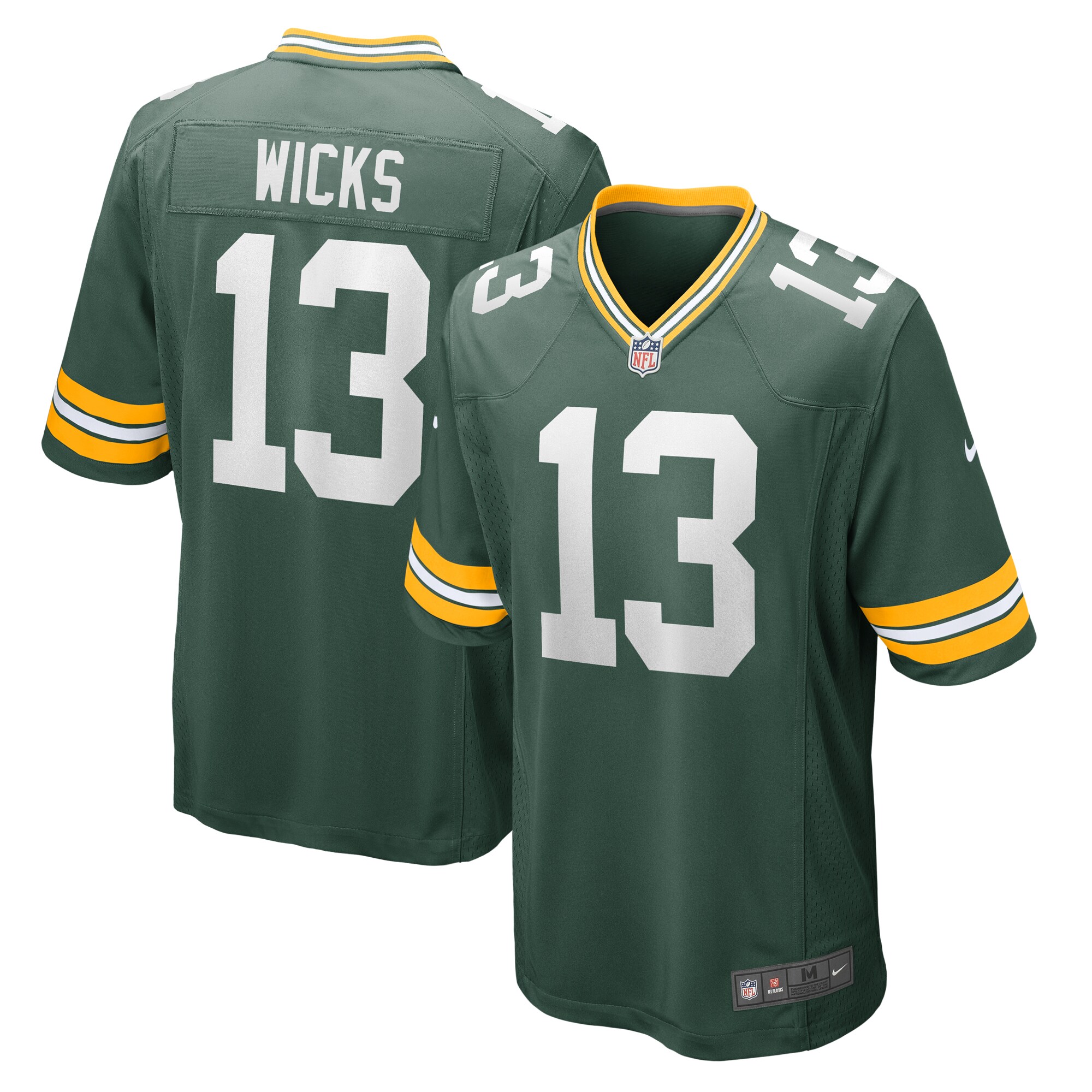 Dontayvion Wicks Green Bay Packers  Game Jersey -  Green