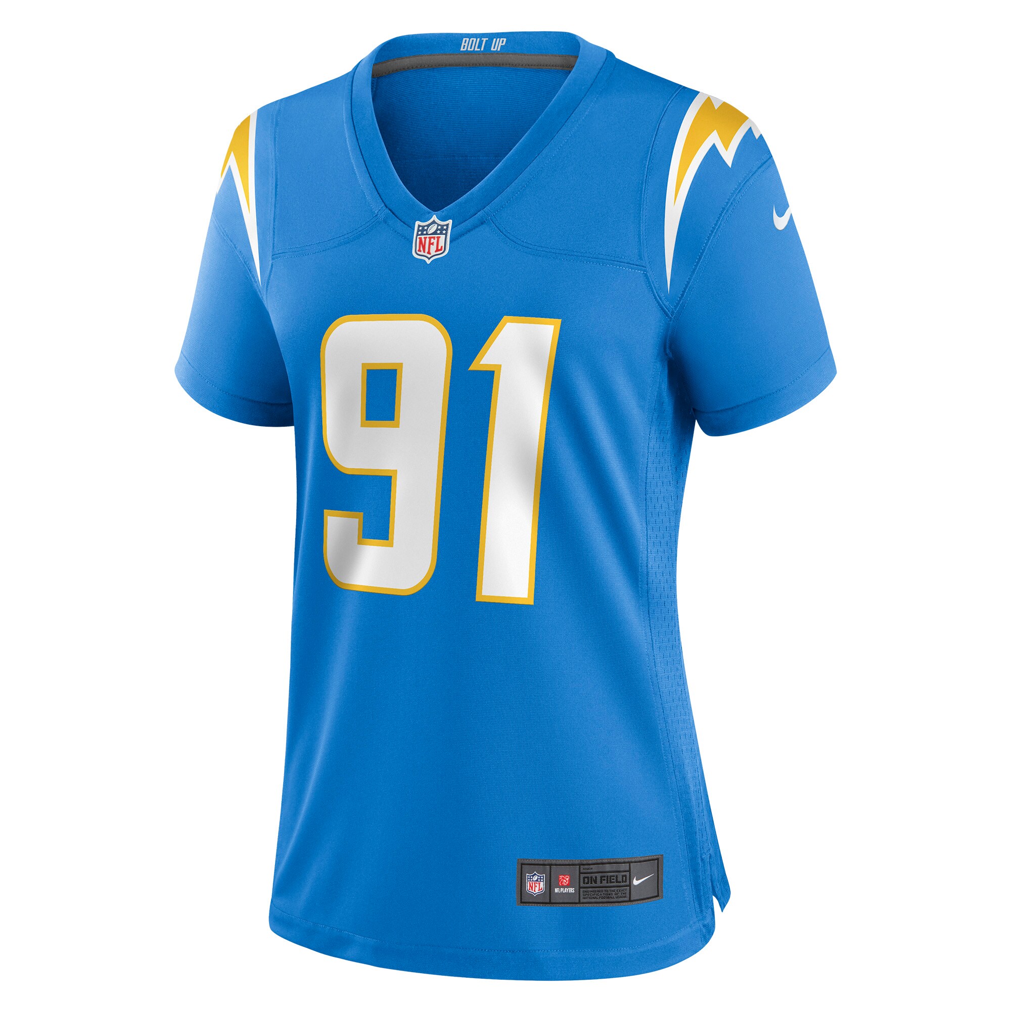 Forrest Merrill Los Angeles Chargers  Women's Player Game Jersey - Powder Blue