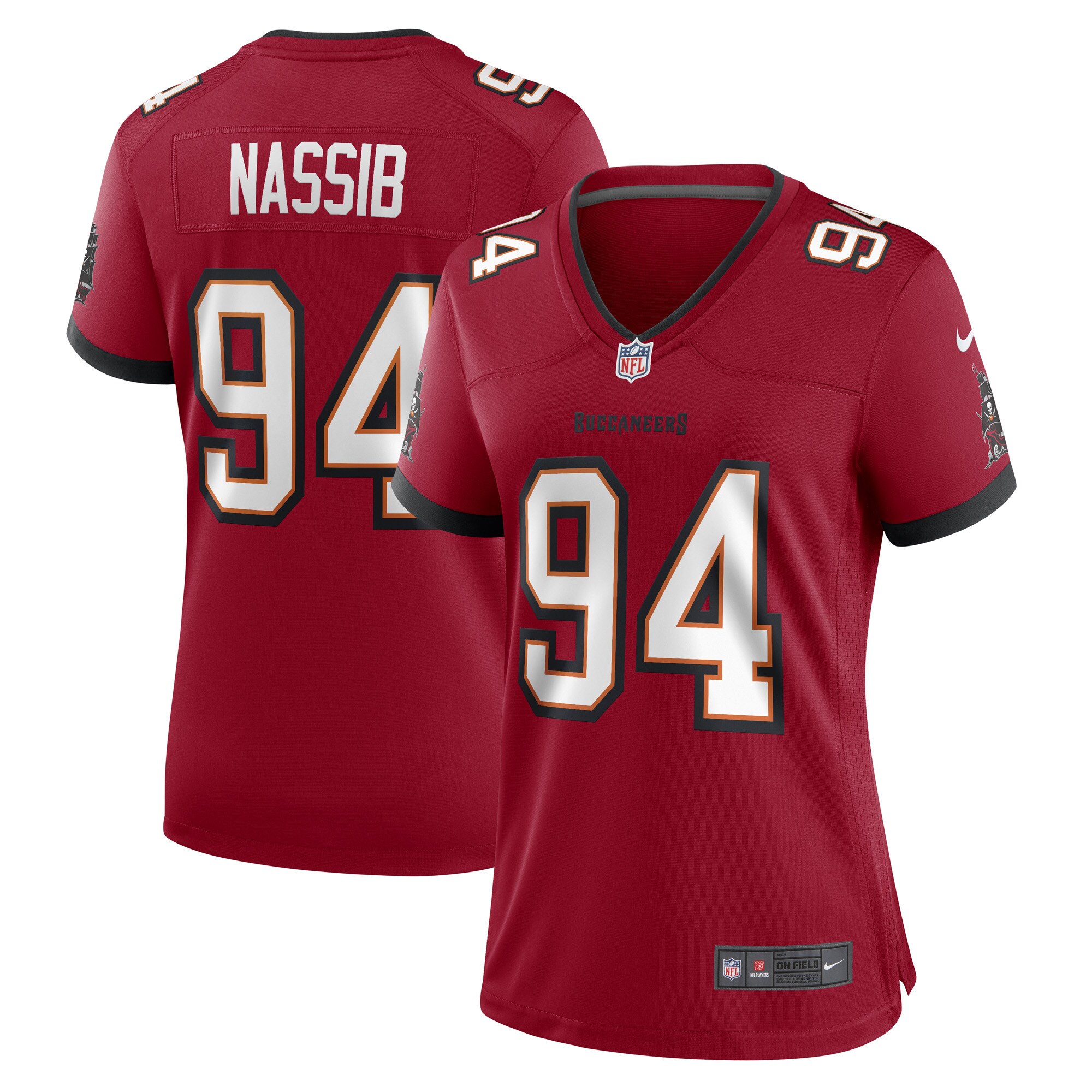 Carl Nassib Tampa Bay Buccaneers  Women's Game Player Jersey - Red