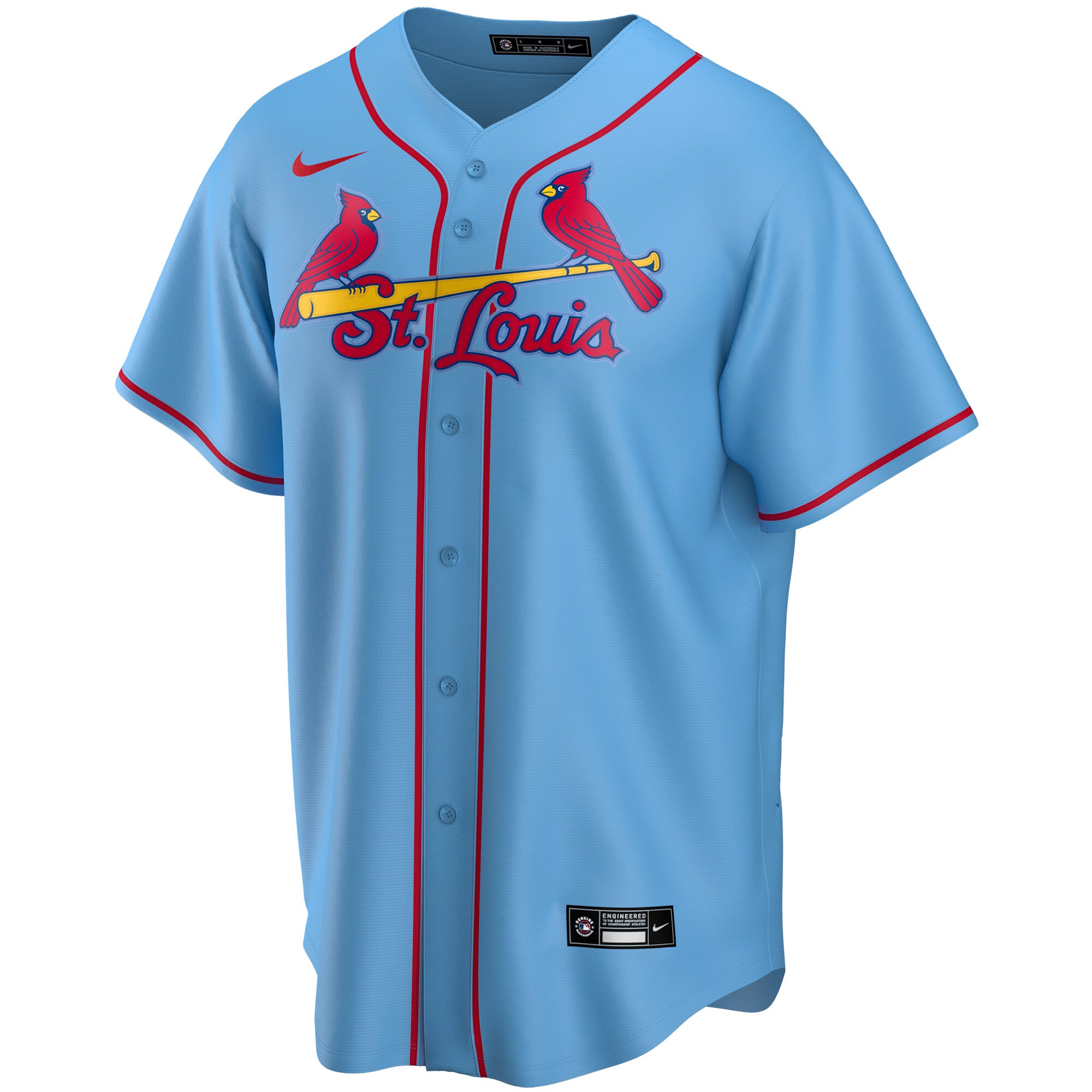 St.Louis Cardinals  Youth Alternate Replica Team Jersey - Light Blue