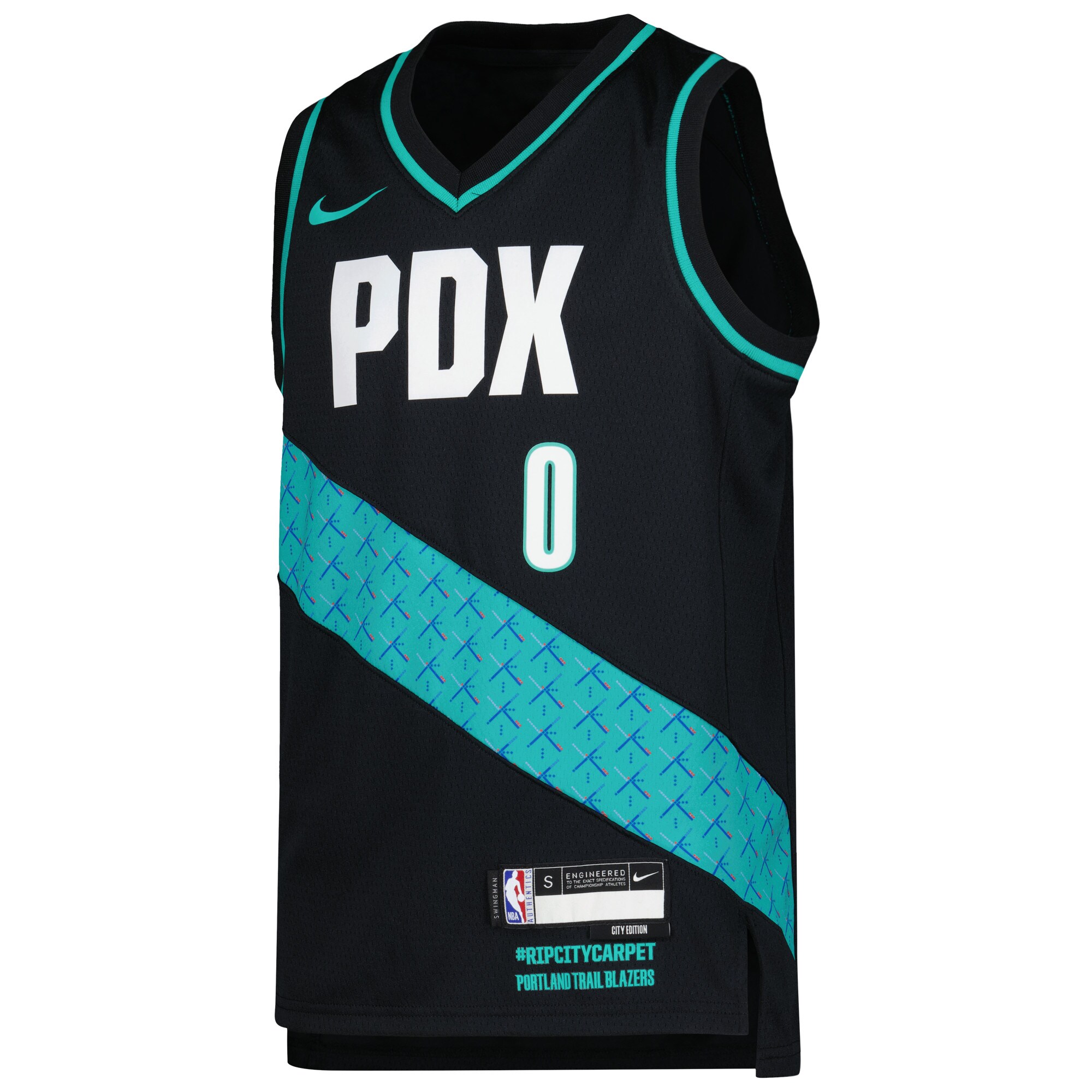 Damian Lillard Portland Trail Blazers Youth 2022/23 Swingman Replica Jersey - City Edition - Black