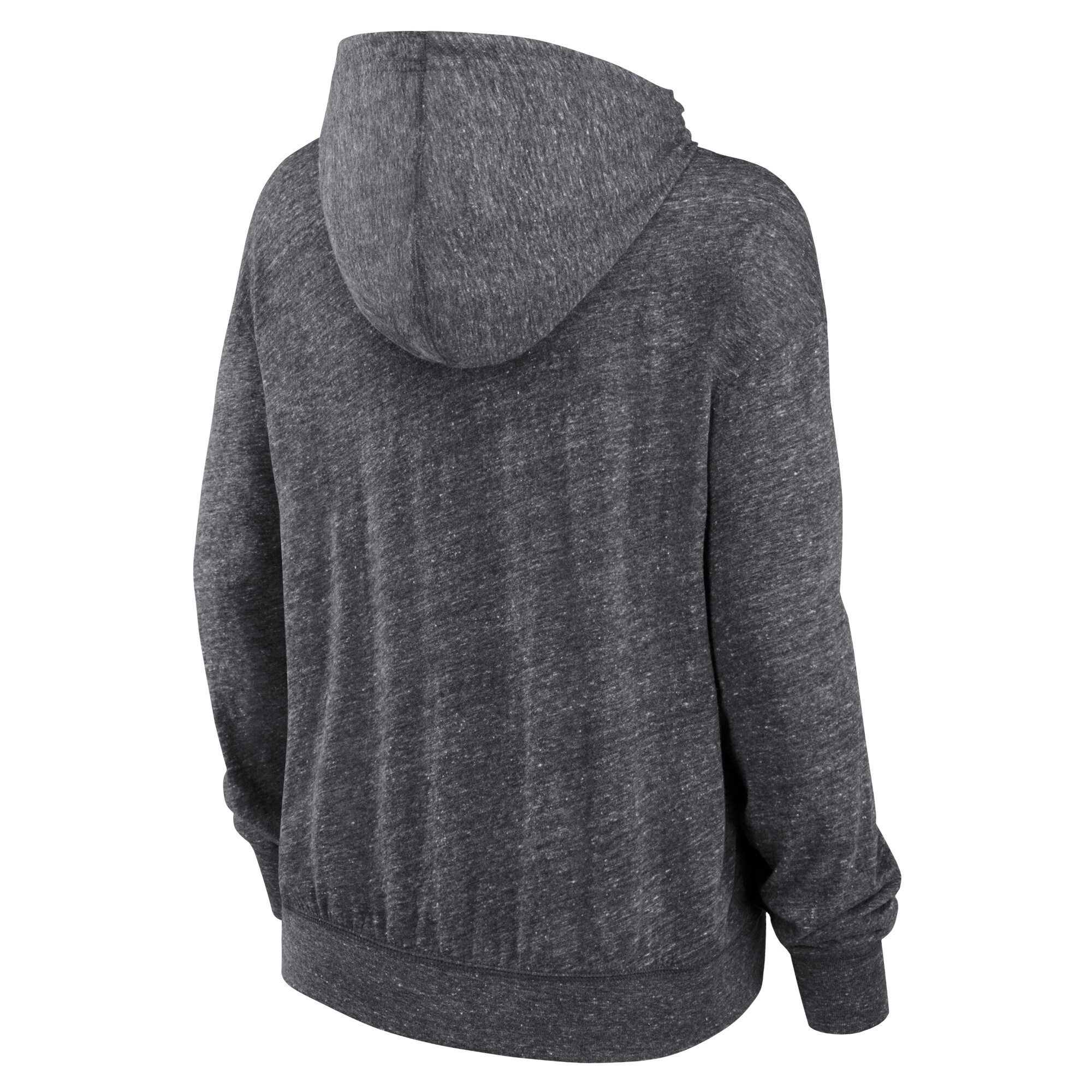 Las Vegas Raiders Women's Team Spirit Gym Vintage Lightweight Hooded Top - Heather Charcoal