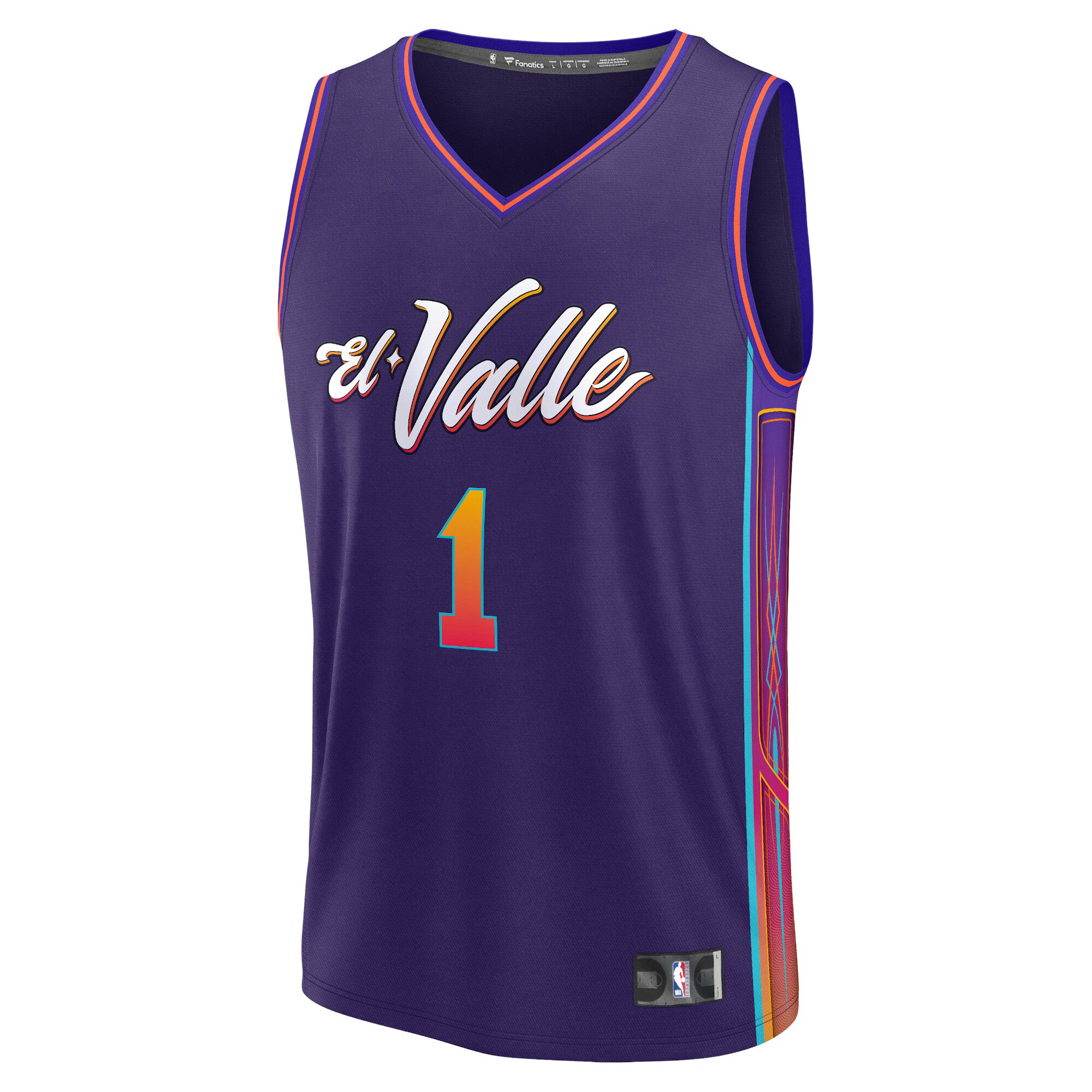 Youth Phoenix Suns Devin Booker  Purple 2023/24 Fast Break Jersey - City Edition