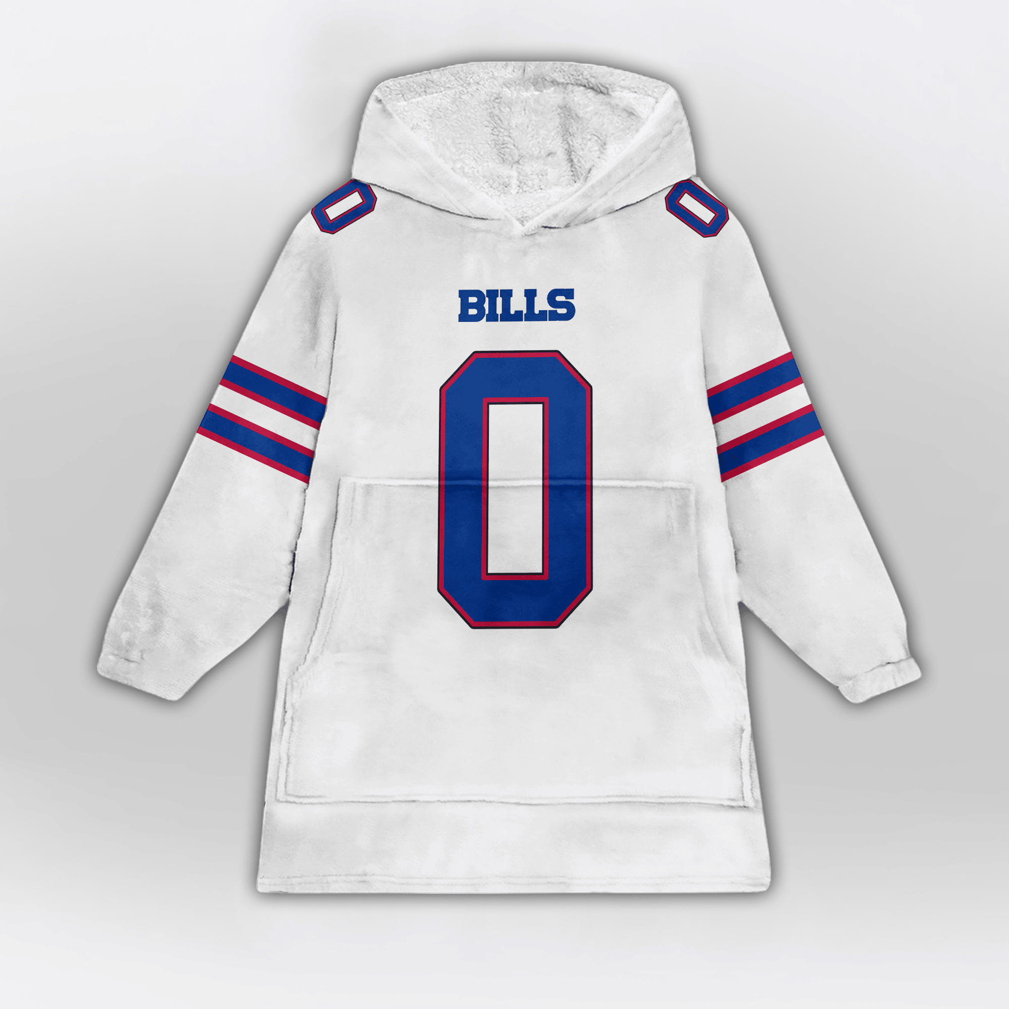 K.C 0 Buffalo Football Unisex Blanket Hoodie