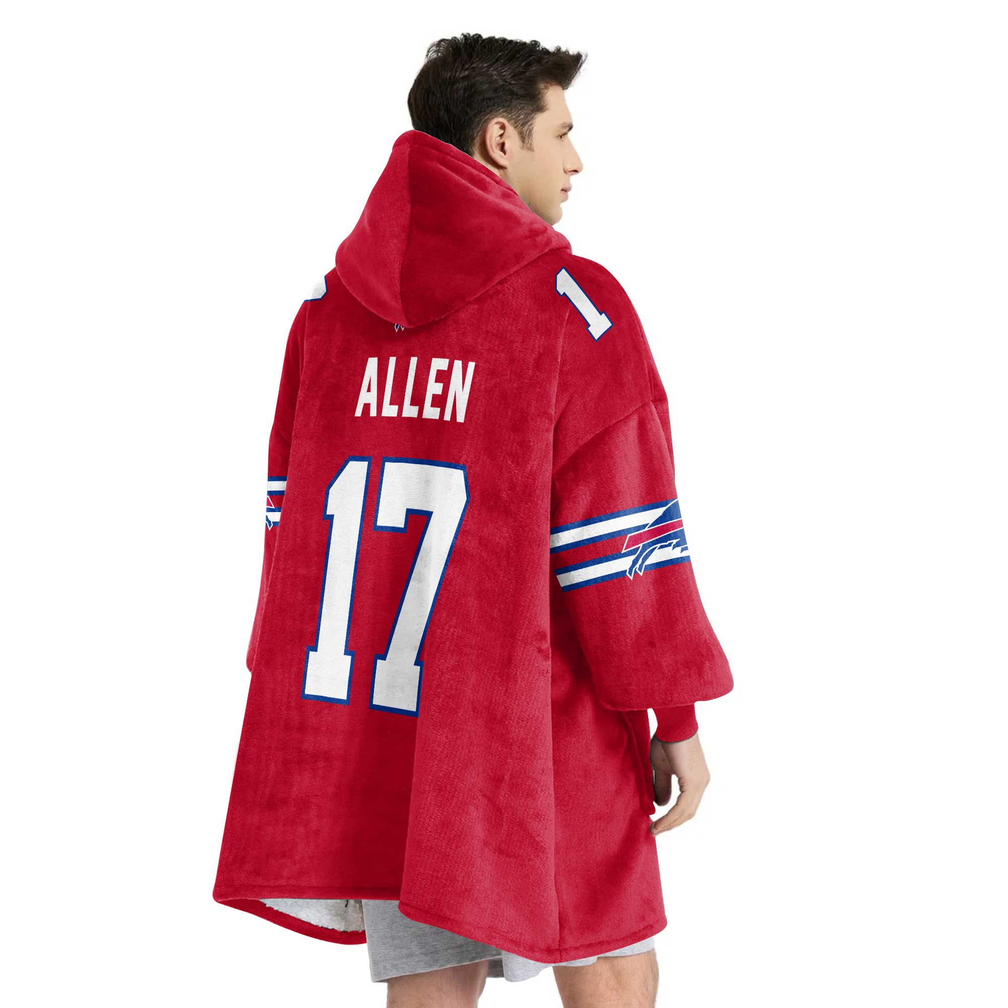 Adult Mafia J.A 17 Buffalo Football Unisex Blanket Hoodie