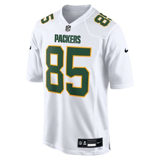 Green Bay Packers #85 Tucker Kraft White Fashion Game Jersey