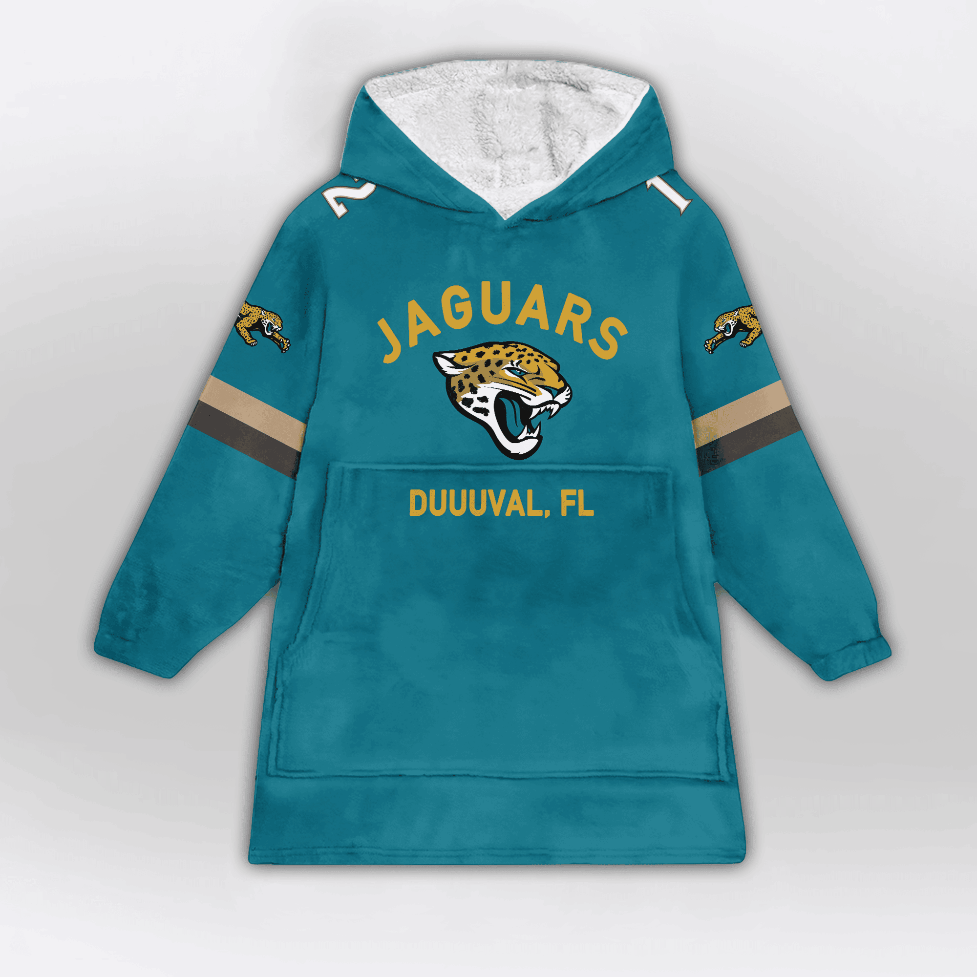 Kid Duuuval 12 Jacksonville Football Unisex Blanket Hoodie