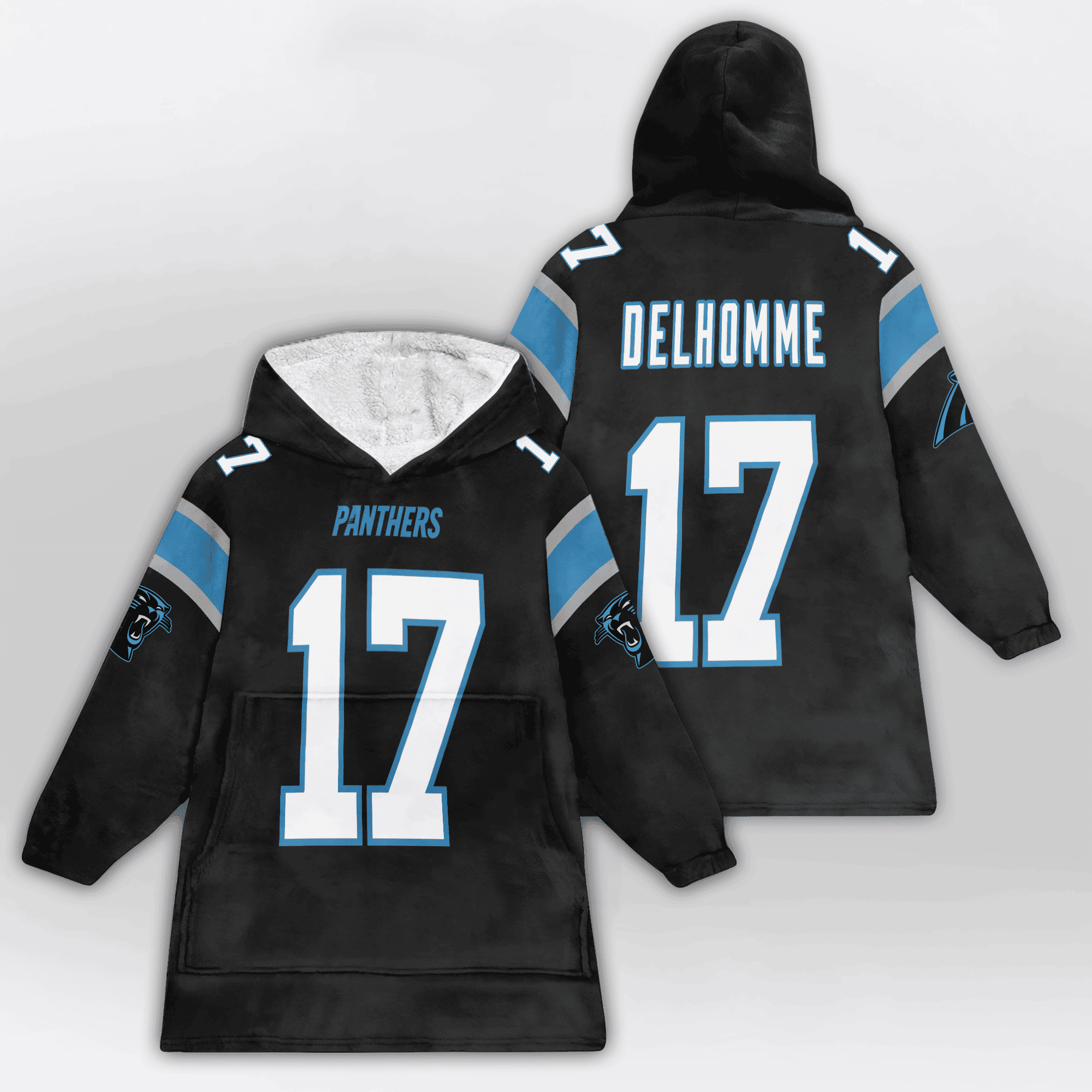Kid 17 Carolina Football Unisex Blanket Hoodie