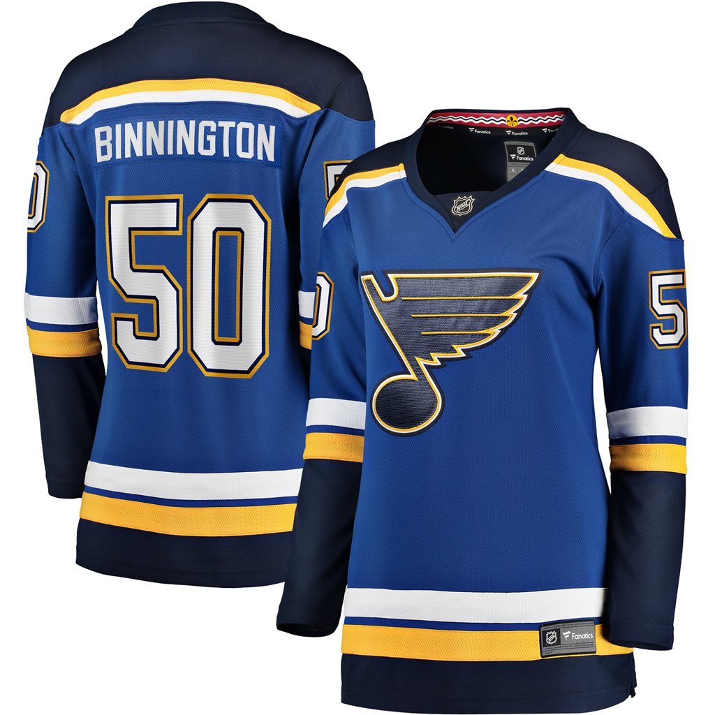 Binnington St.Louis Blues Women's Home Premier Breakaway Player Jersey - Royal