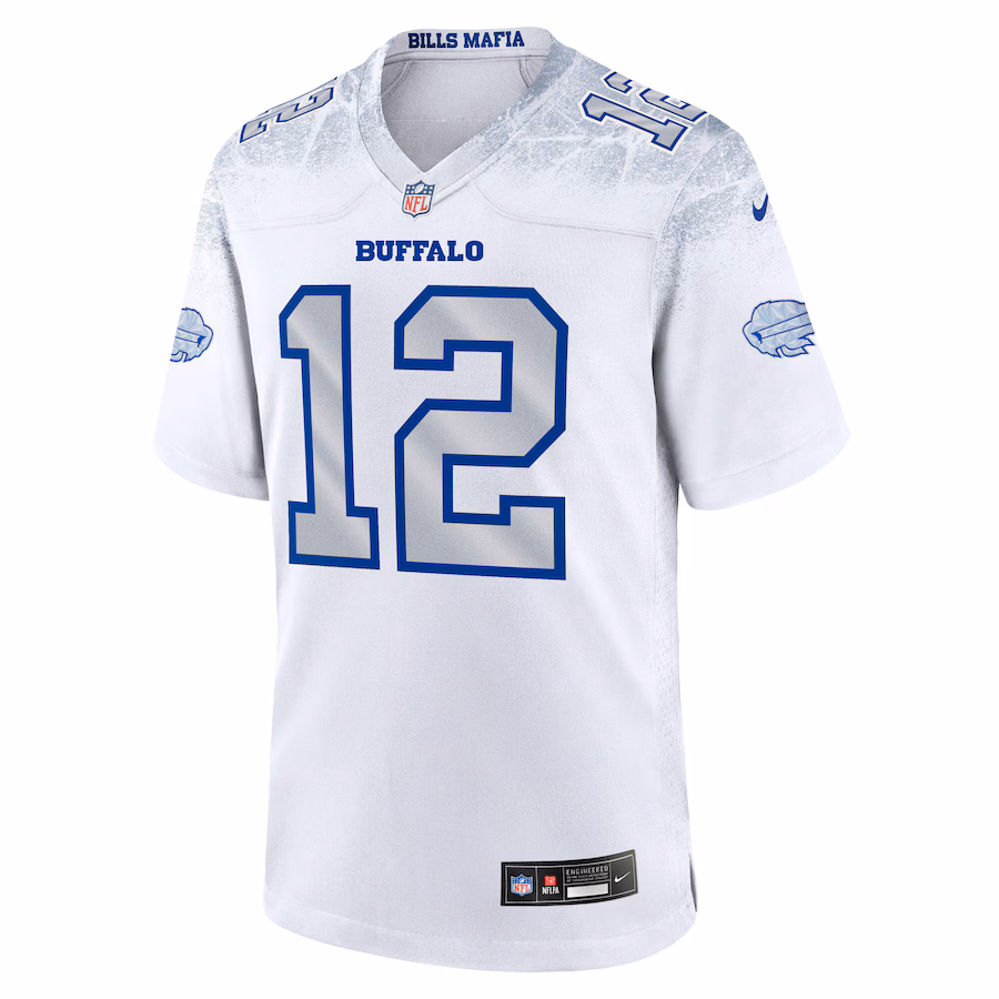 Jim Kelly #12 Buffalo Bills 2025 Rivalries Collection Retired Player Game Jersey - White