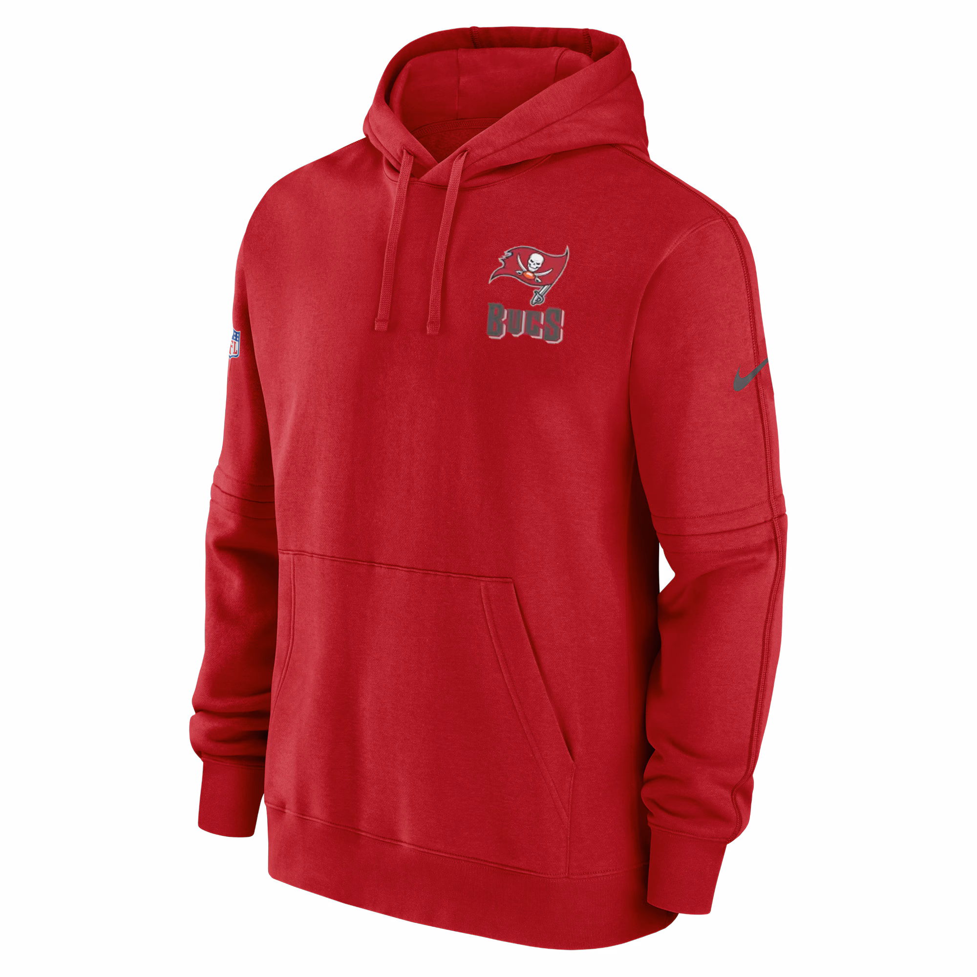 Tampa Bay Buccaneers Sideline Club Fleece Pullover Hoodie - Red