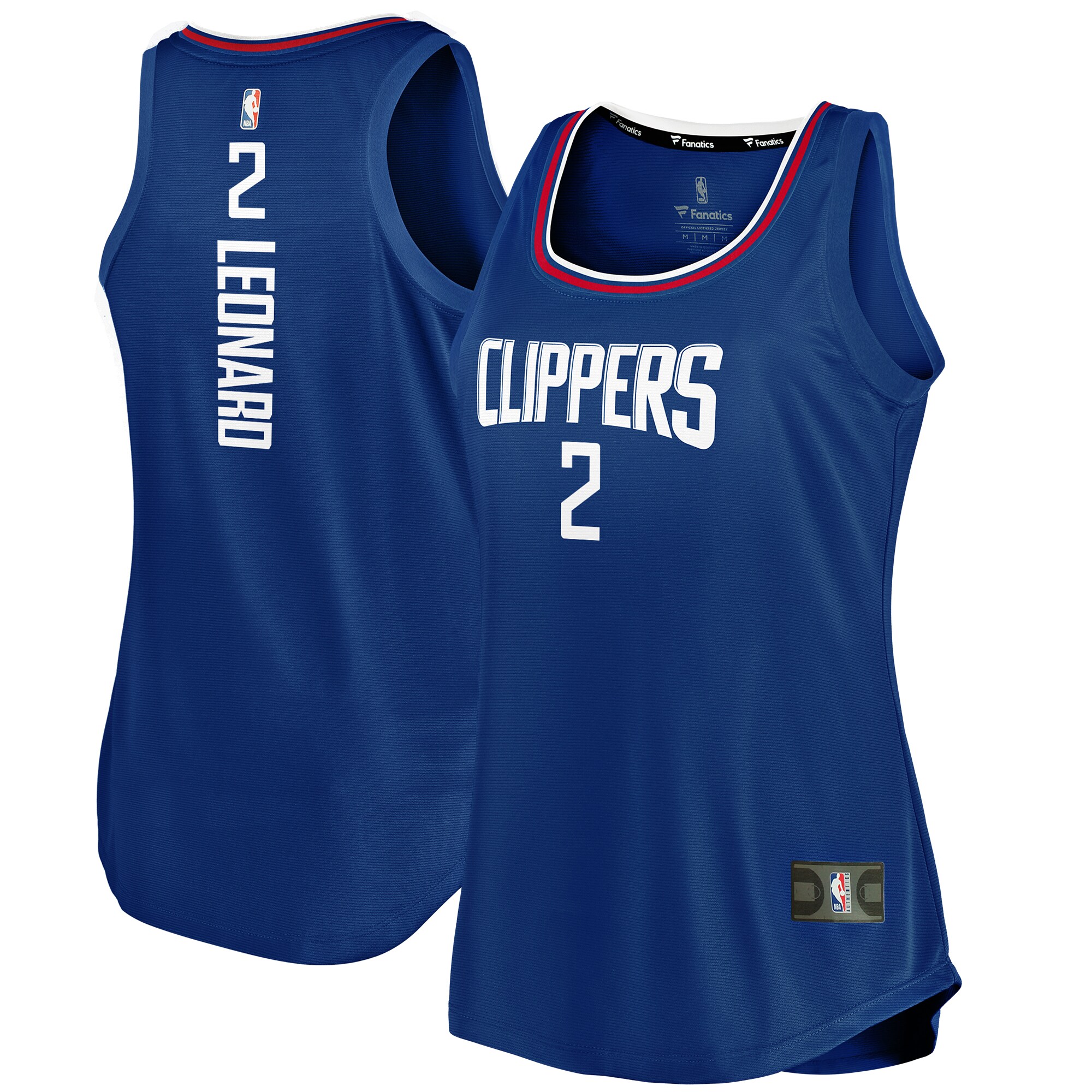 Kawhi Leonard LA Clippers  Women's Fast Break Player Movement Jersey Tank Top - Royal