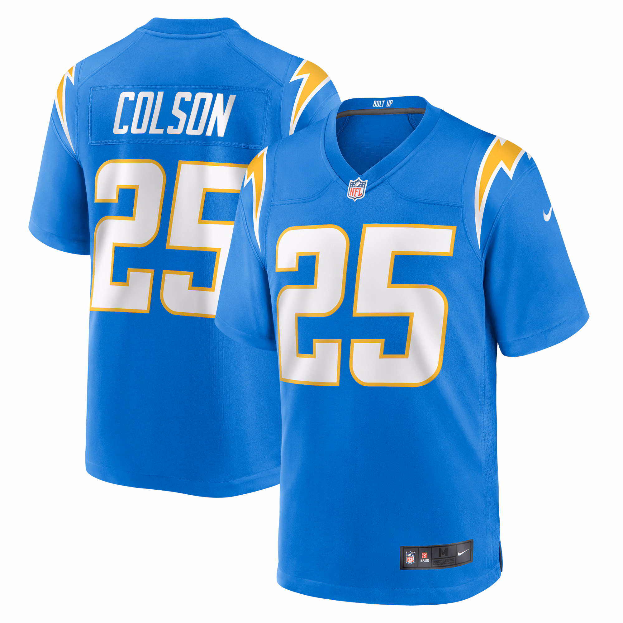Junior Colson Los Angeles Chargers Team Game Jersey -  Powder Blue