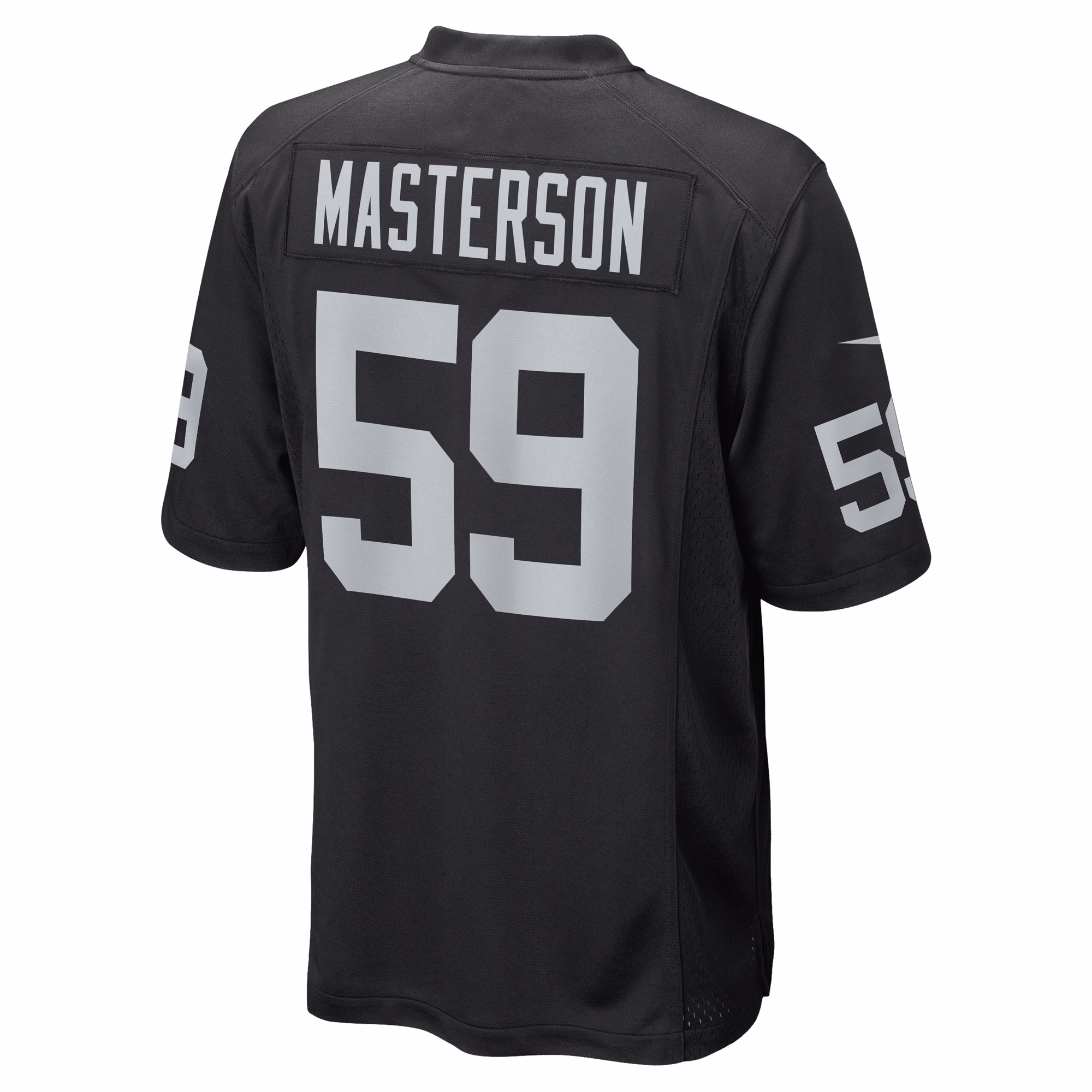 Luke Masterson Las Vegas Raiders Game Player Jersey - Black