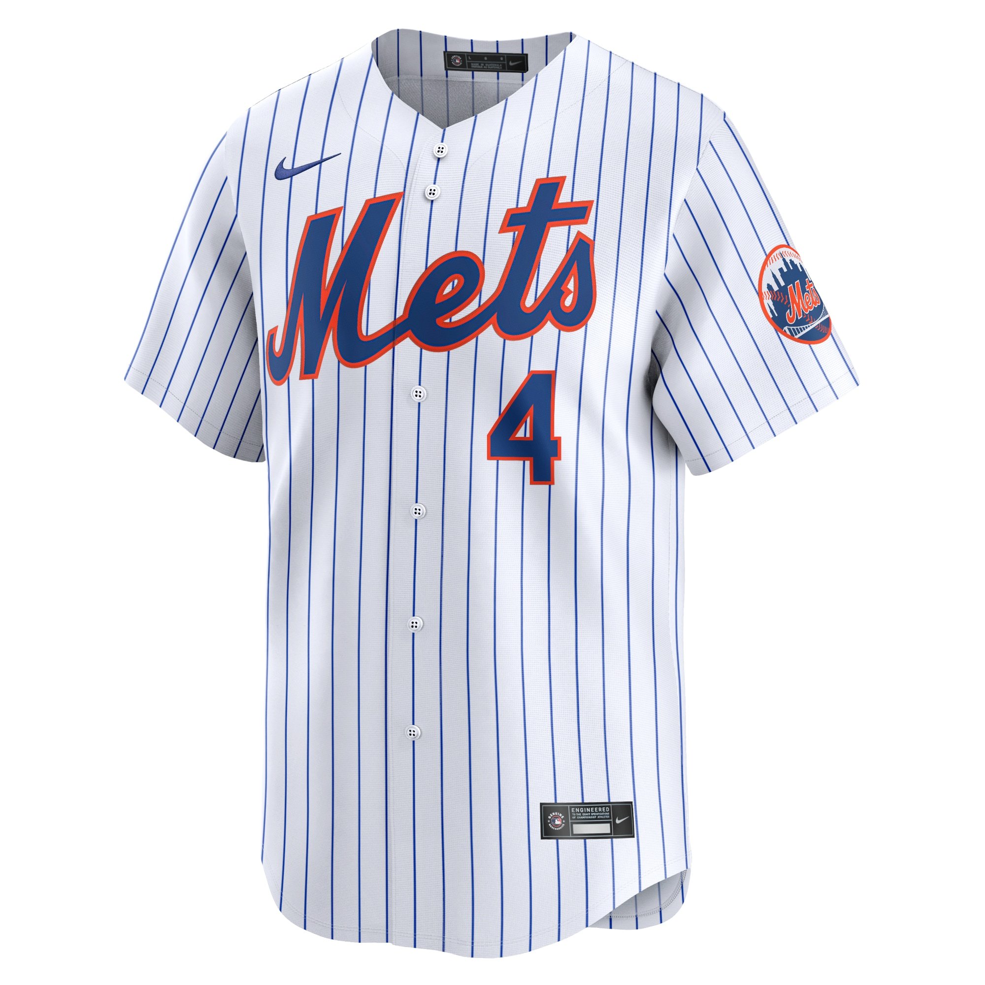 Men's New York Mets Francisco Alvarez  White Home Limited Player Jersey