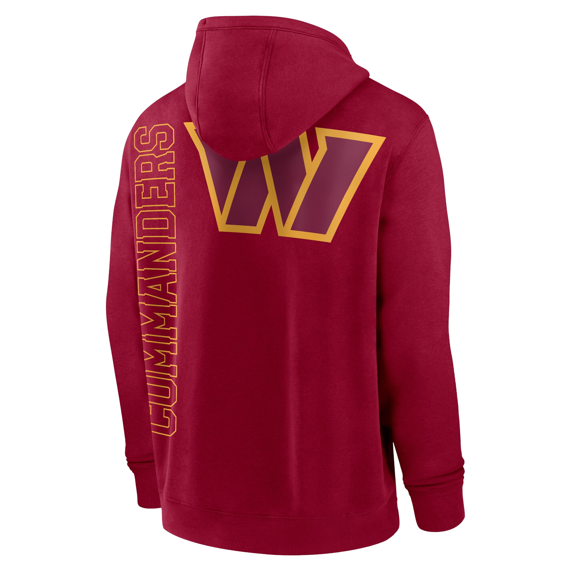 Washington Commanders  Layered Logo Statement Pullover Hoodie - Burgundy