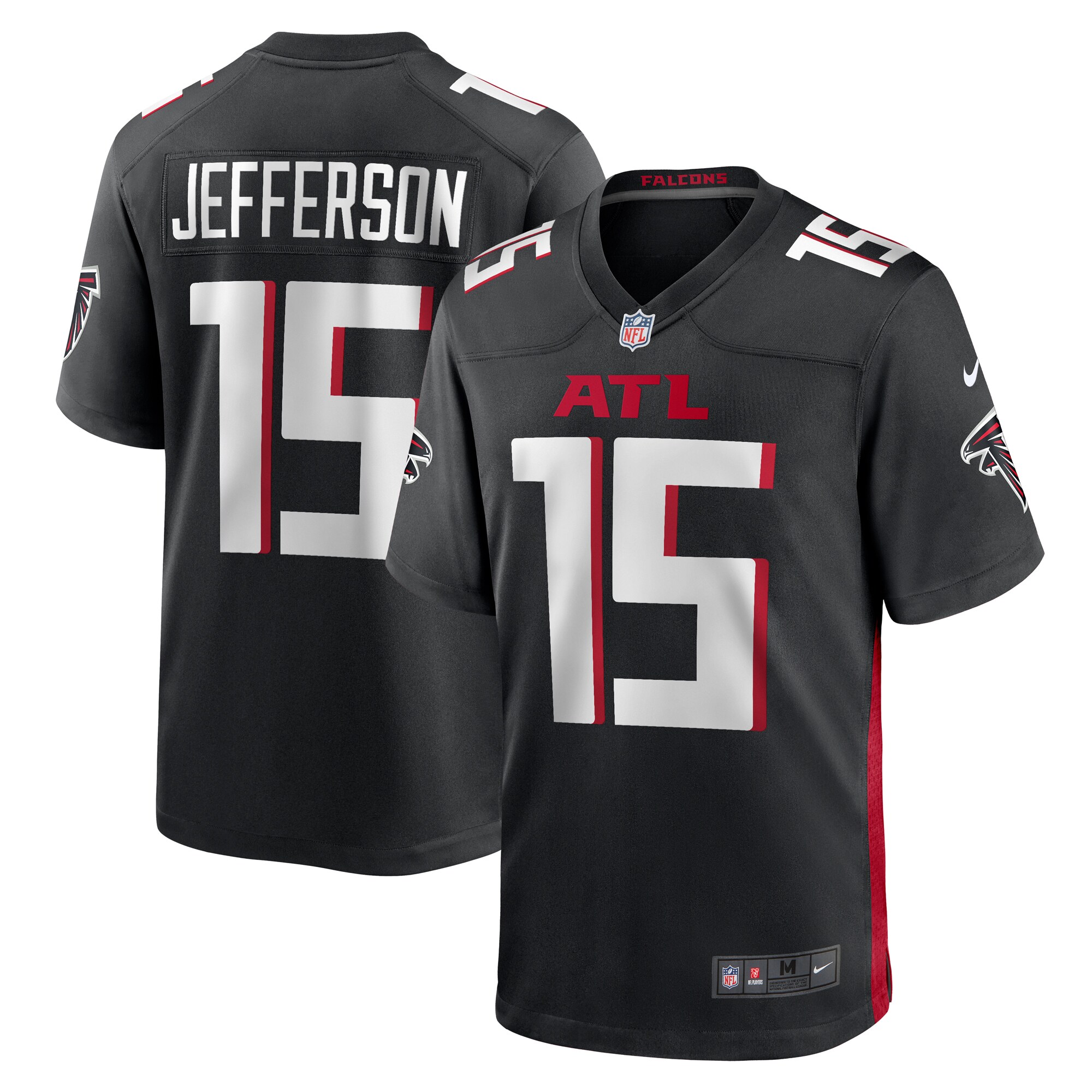 Van Jefferson Atlanta Falcons  Game Jersey -  Black