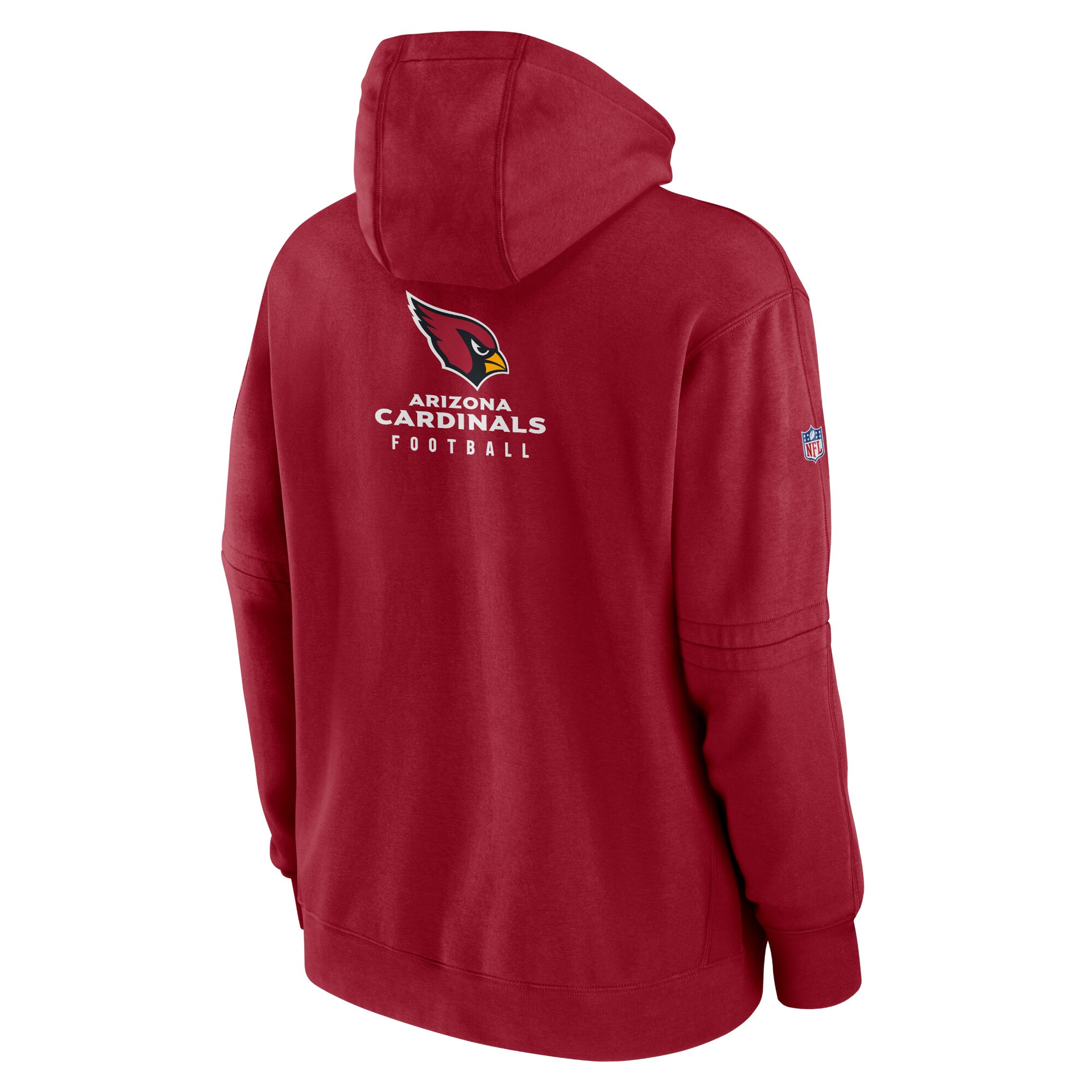 Arizona Cardinals  Sideline Club Fleece Pullover Hoodie - Cardinal